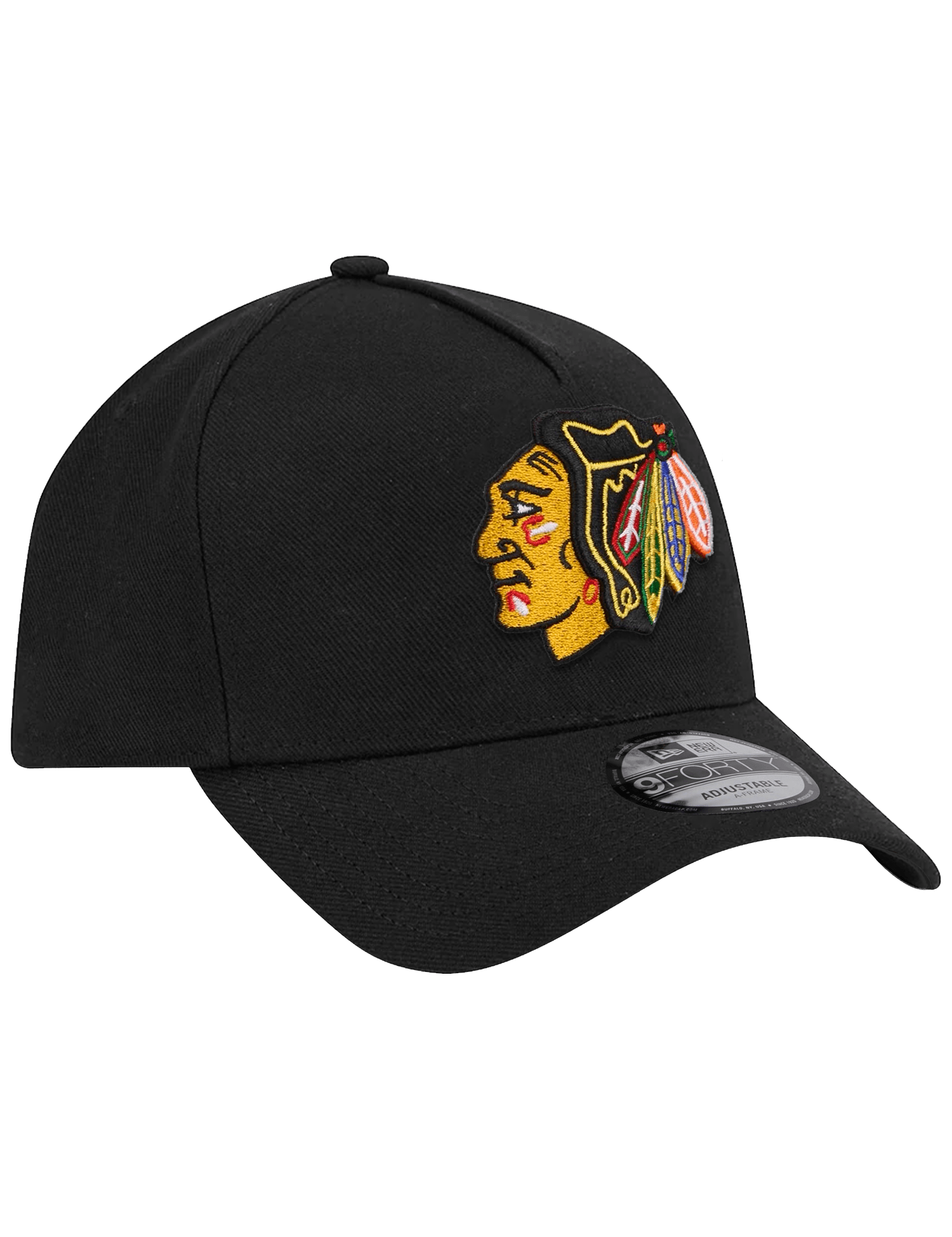 New Era Caps Chicago Blackhawks New Era NHL Team 9FORTY A-Frame Snapback Hat - Black