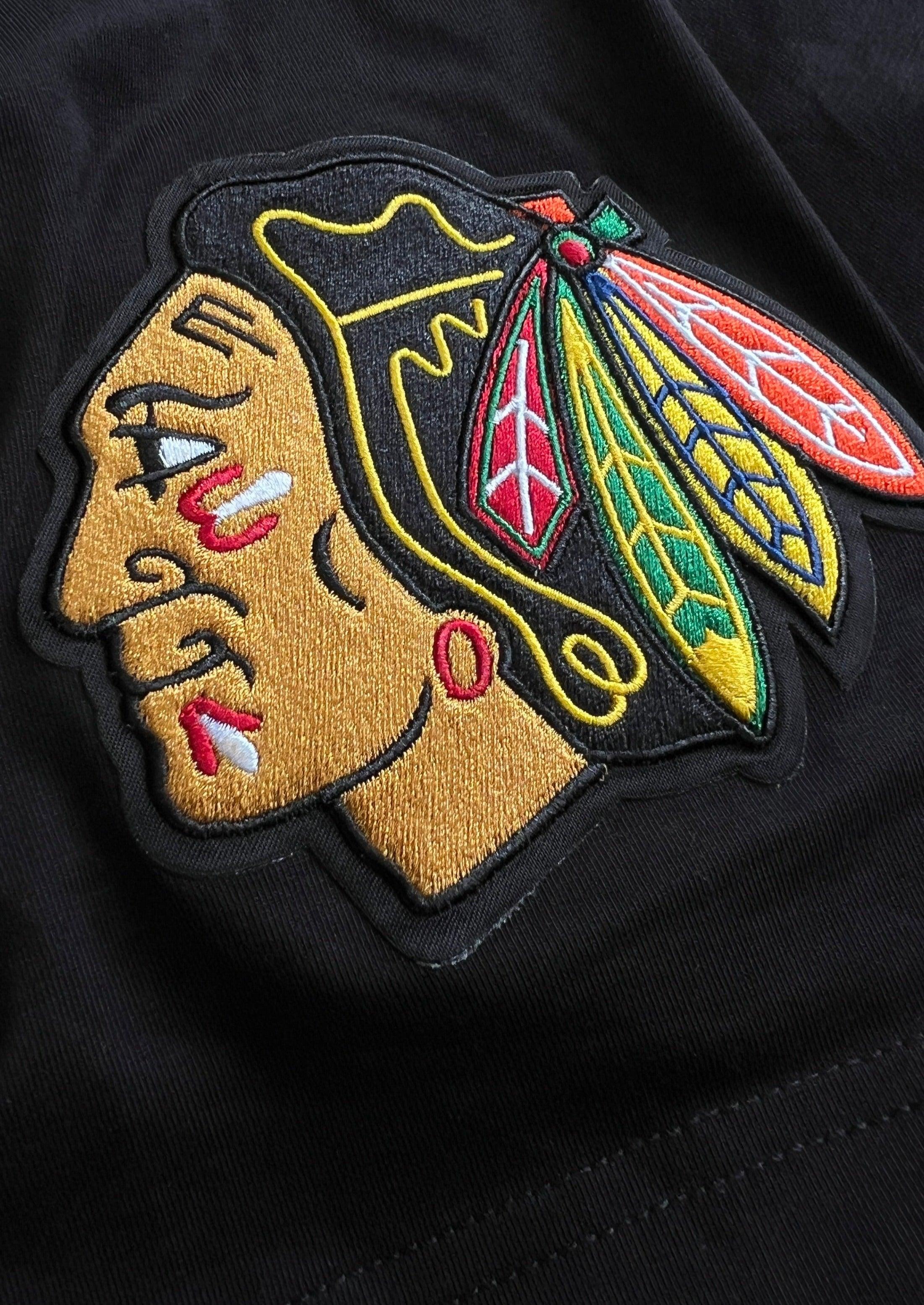 Pro Standard T-Shirts Chicago Blackhawks Pro Standard NHL Classic Chenille T-Shirt - Black