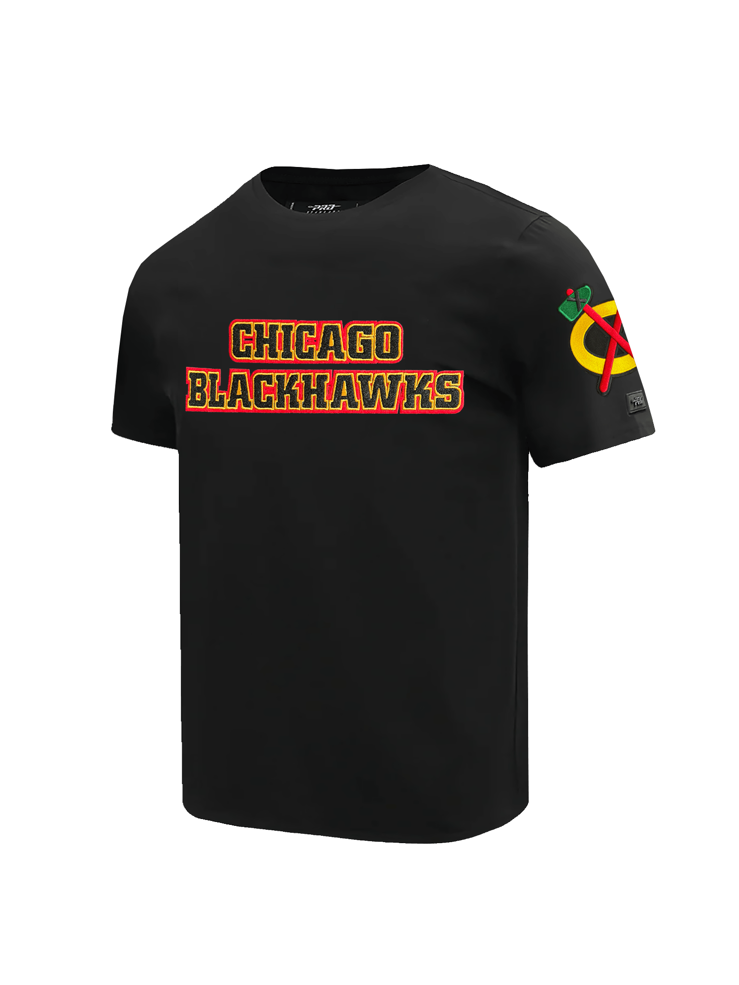 Pro Standard T-Shirts Chicago Blackhawks Pro Standard NHL Classic Chenille T-Shirt - Black