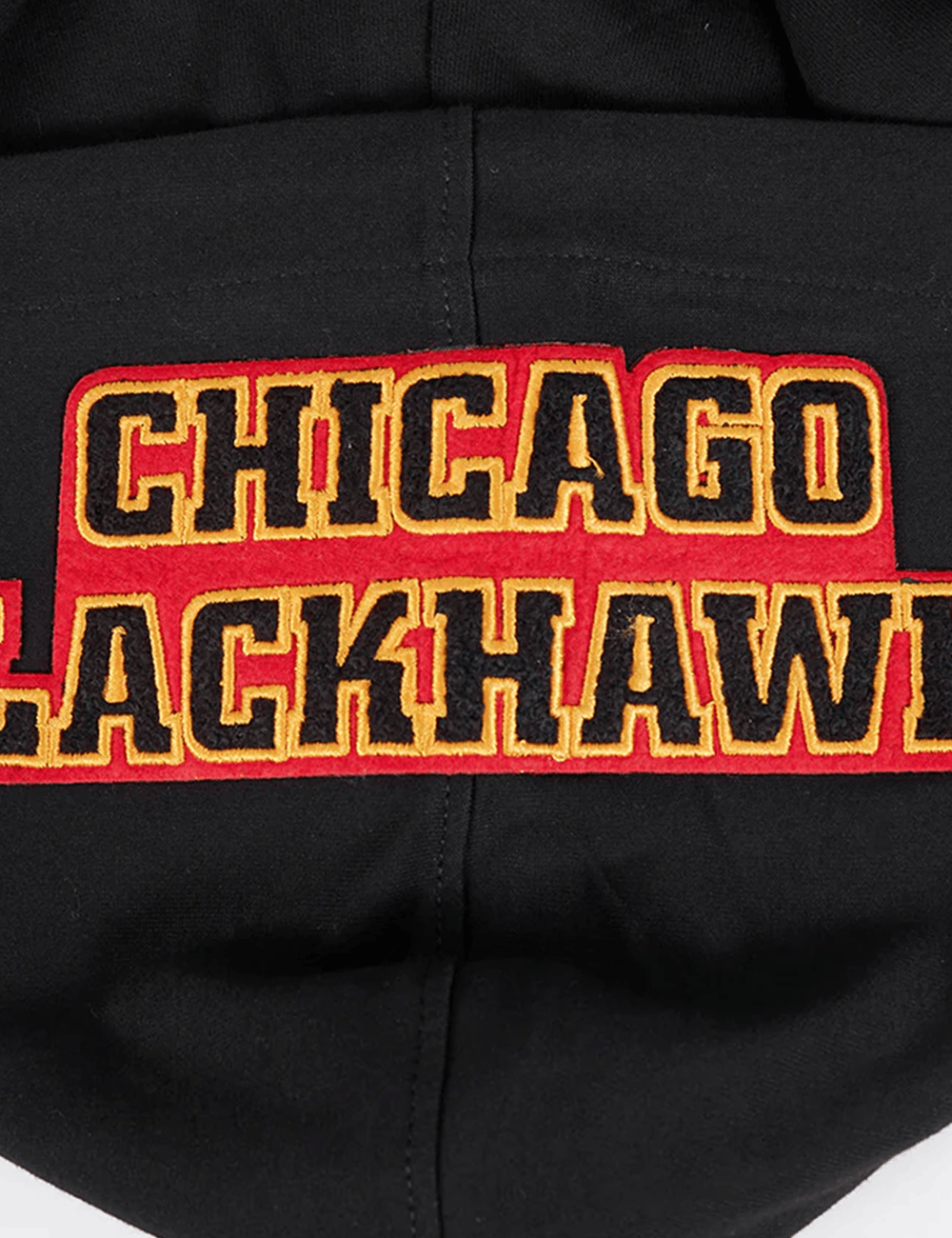 Pro Standard Jumpers Chicago Blackhawks Pro Standard NHL Team Chenille Flex Hoodie Jumper - Black