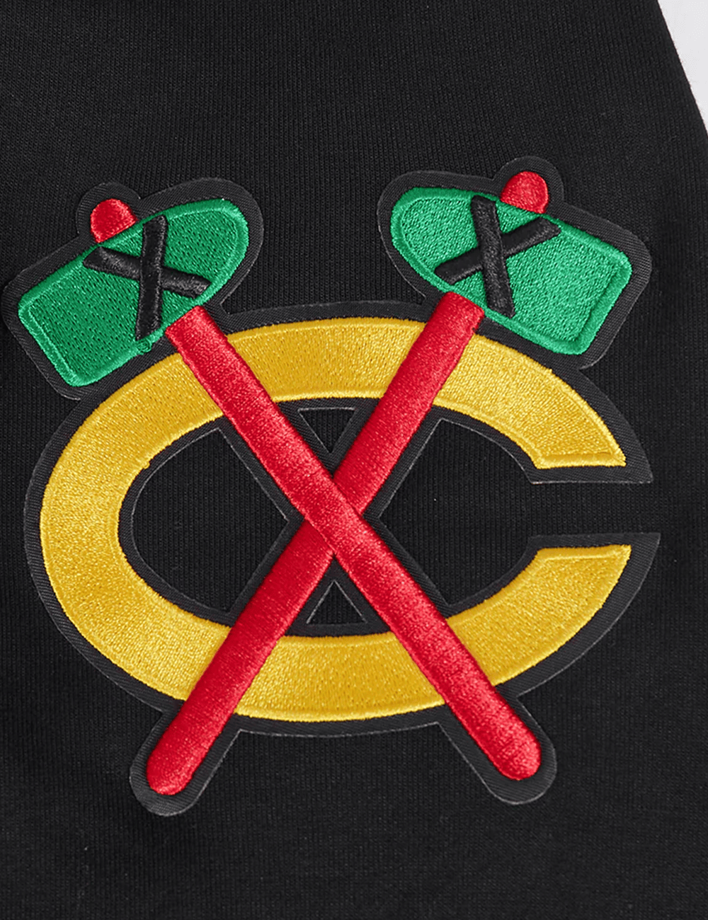 Pro Standard Jumpers Chicago Blackhawks Pro Standard NHL Team Chenille Flex Hoodie Jumper - Black