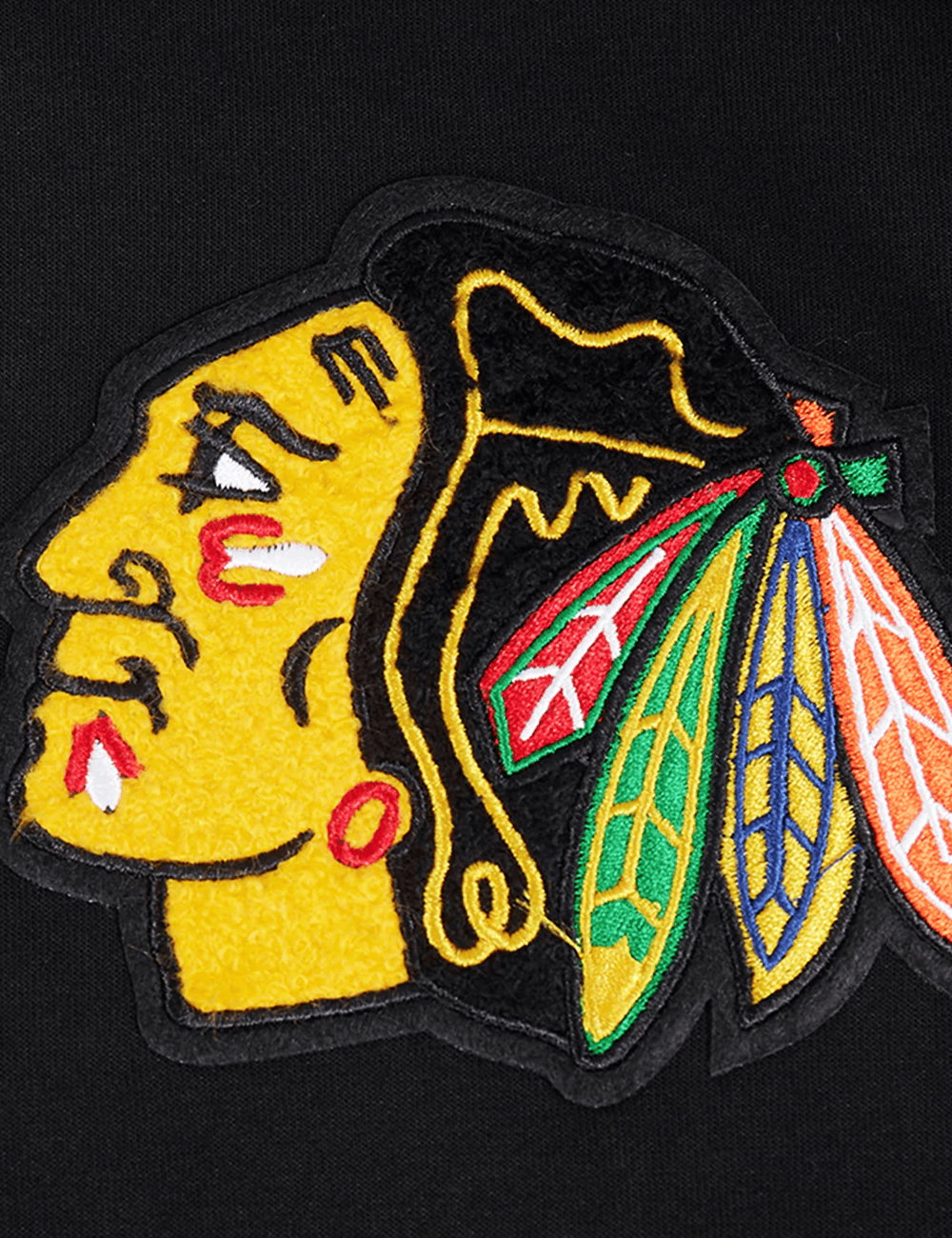 Pro Standard Jumpers Chicago Blackhawks Pro Standard NHL Team Chenille Flex Hoodie Jumper - Black