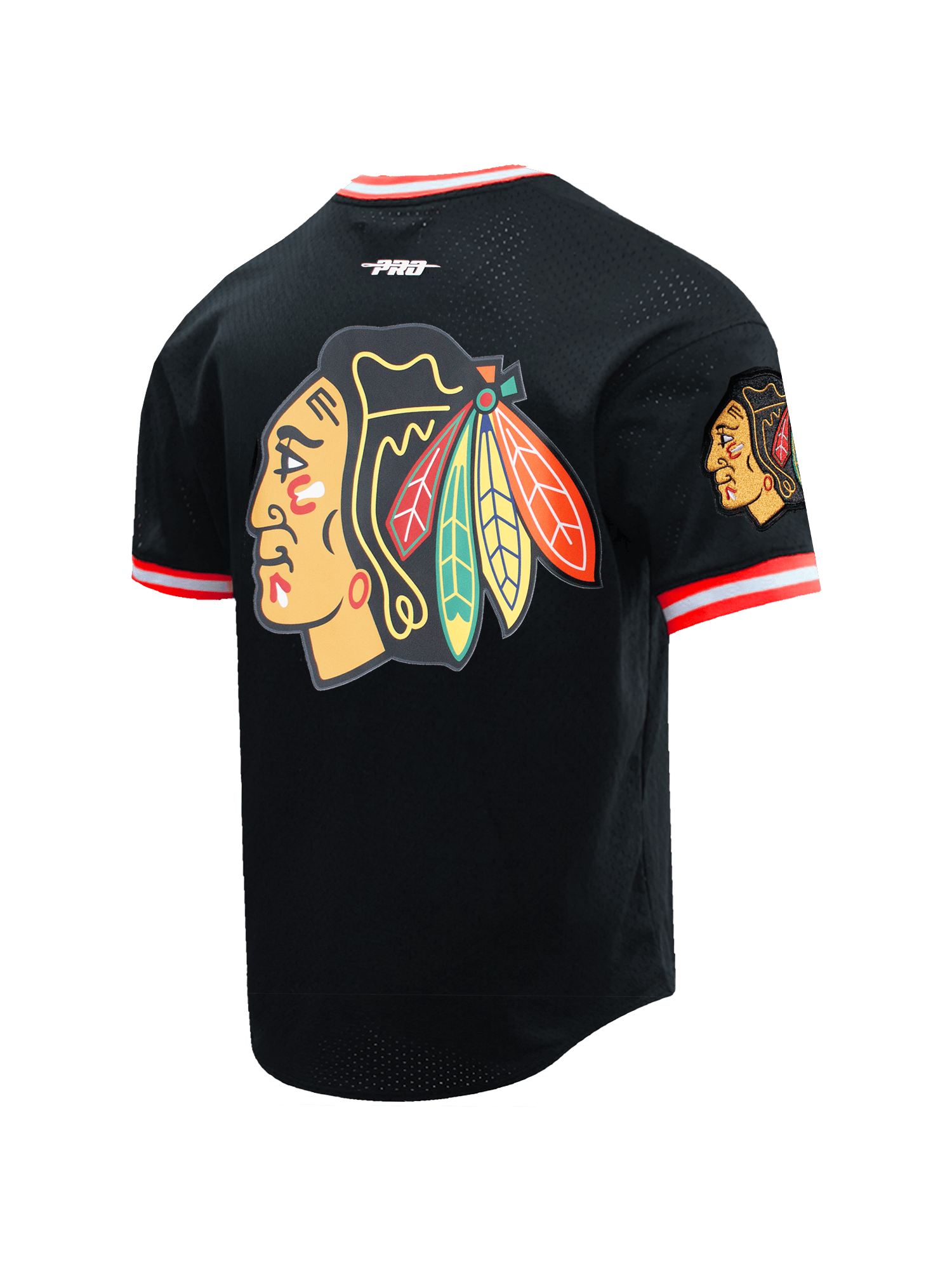 Pro Standard T-Shirts Chicago Blackhawks Pro Standard NHL Team Mesh Short Sleeve - Black