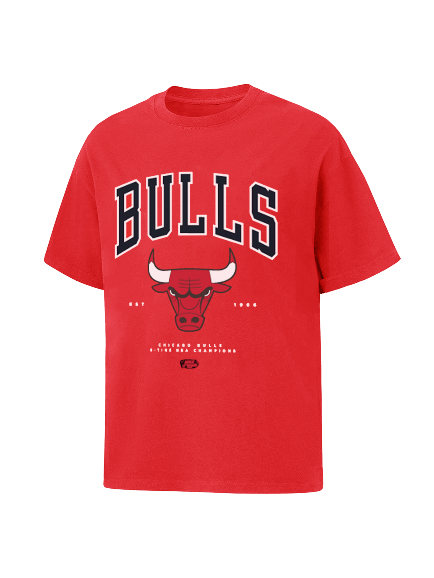 Mitchell And Ness T-Shirts Chicago Bulls Mitchell & Ness NBA 6 x Champs Vintage T-Shirt - Red