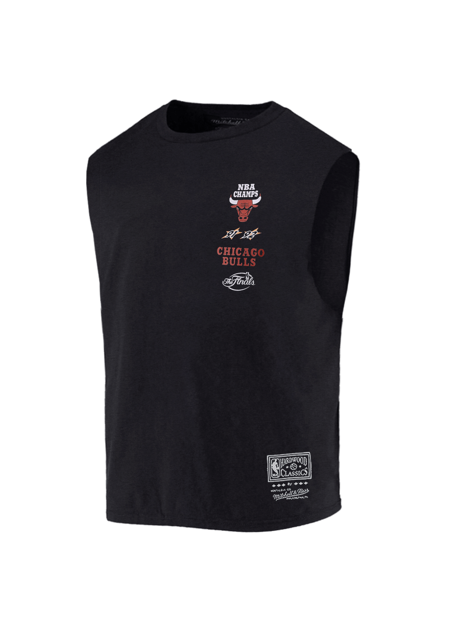 Mitchell And Ness T-Shirts Chicago Bulls Mitchell & Ness NBA Back 2 Back Vintage Muscle T-Shirt - Washed Black