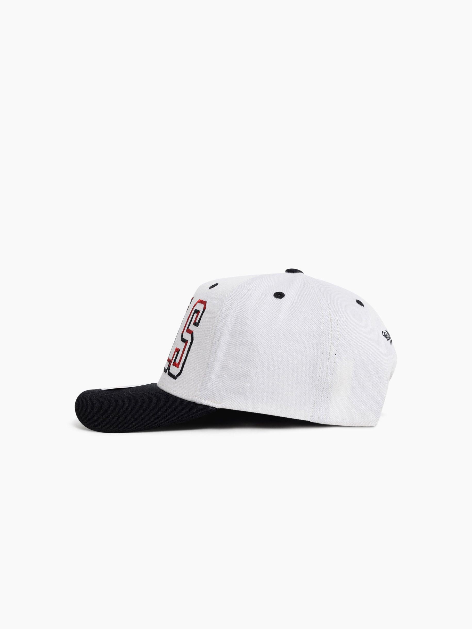 Mitchell And Ness Caps Chicago Bulls Mitchell & Ness NBA Bevel Classic Red Snapback Hat - White
