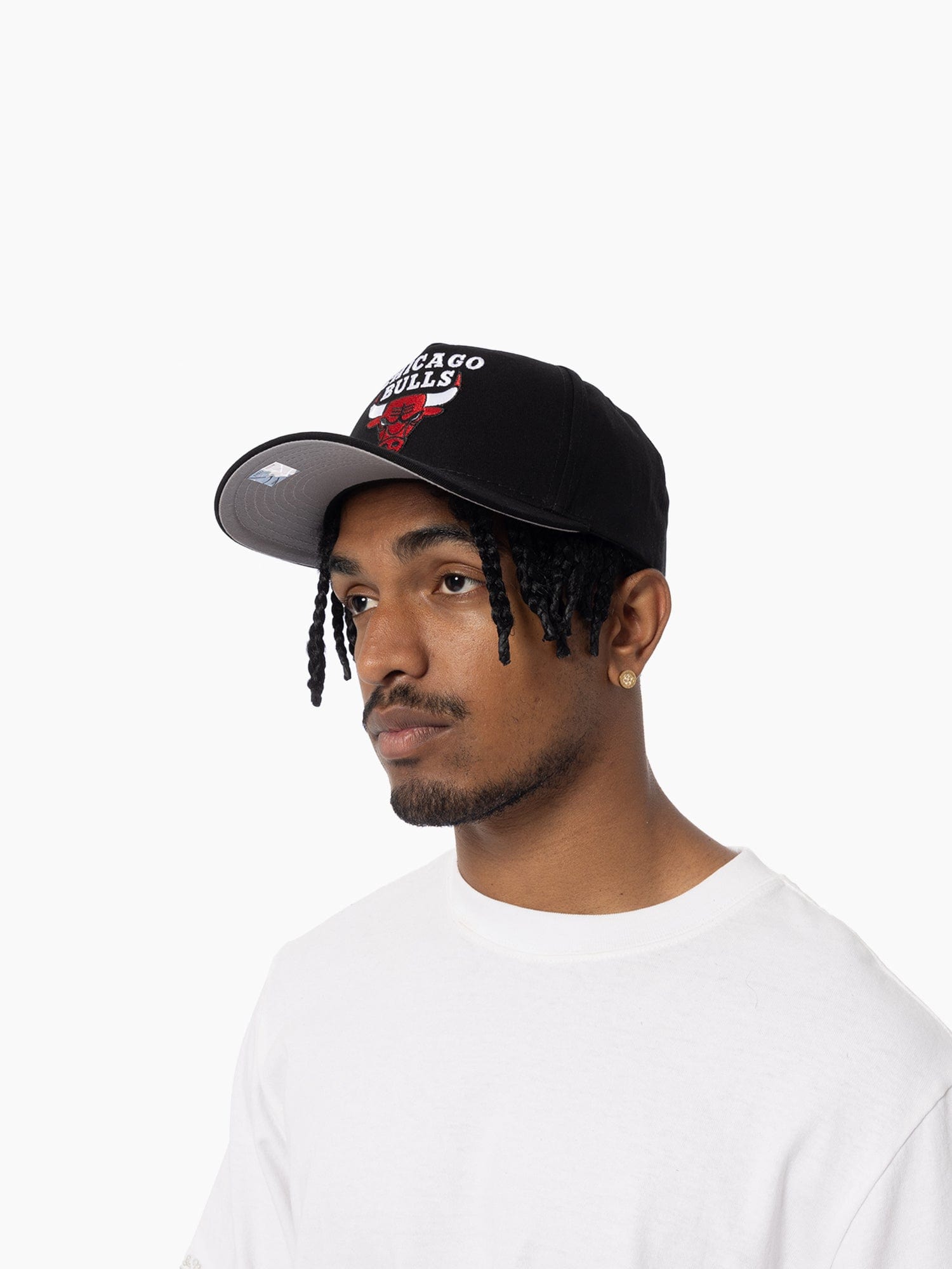 Mitchell And Ness Caps Chicago Bulls Mitchell & Ness NBA HWC Pro Pinch Snapback Hat - Black