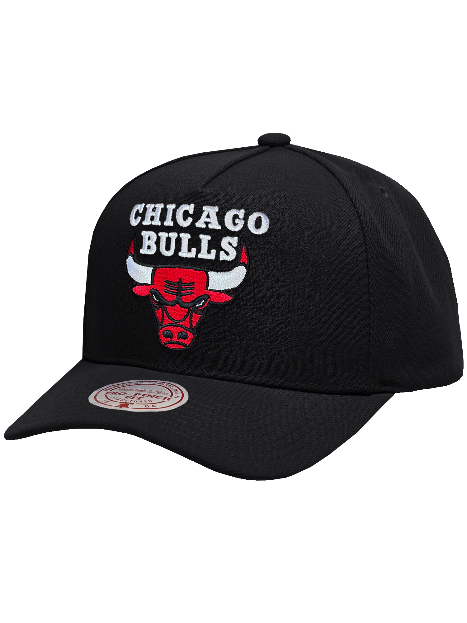 Mitchell And Ness Caps Chicago Bulls Mitchell & Ness NBA HWC Pro Pinch Snapback Hat - Black