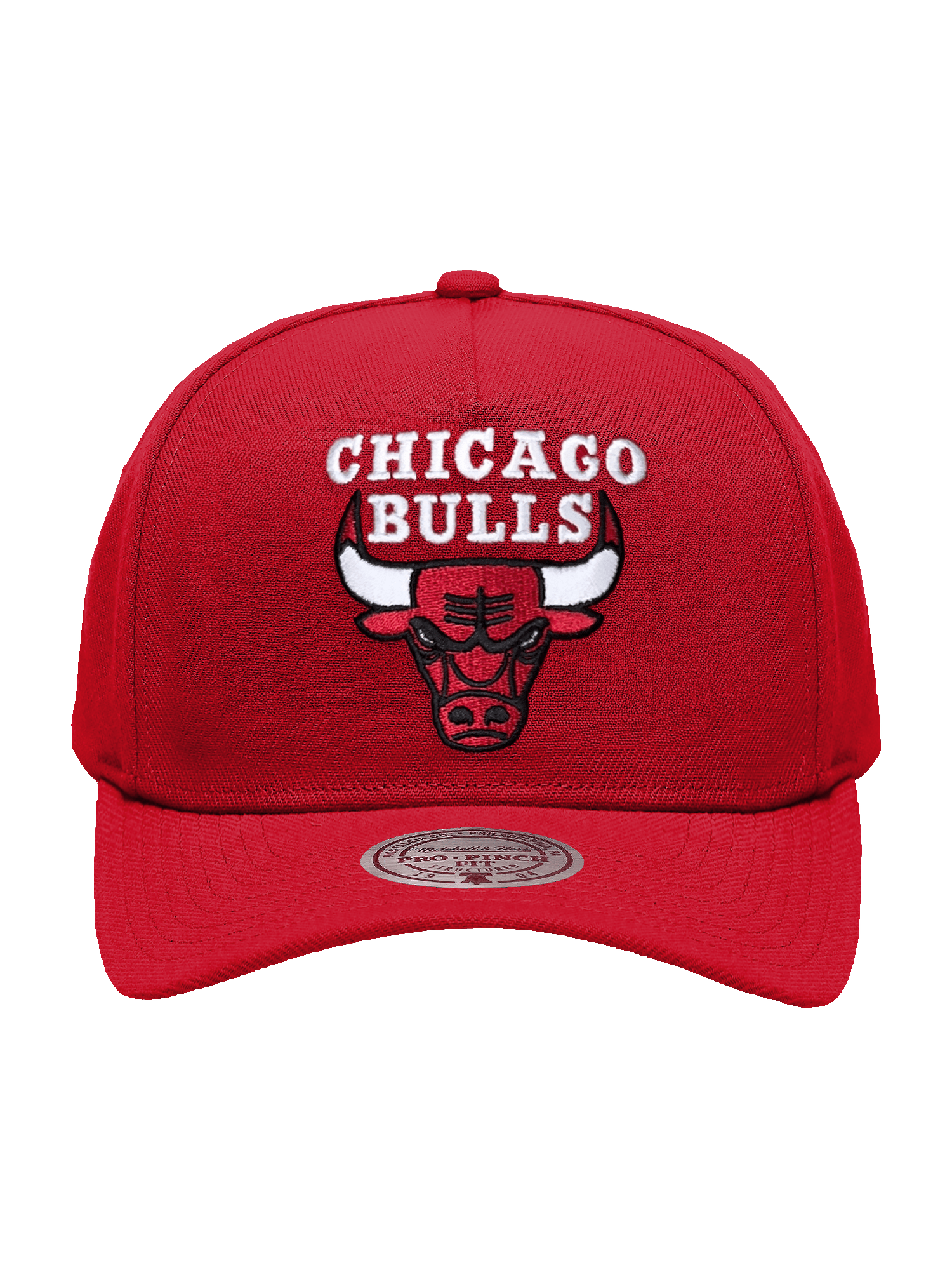 Mitchell And Ness Caps Chicago Bulls Mitchell & Ness NBA HWC Pro Pinch Snapback Hat - Red