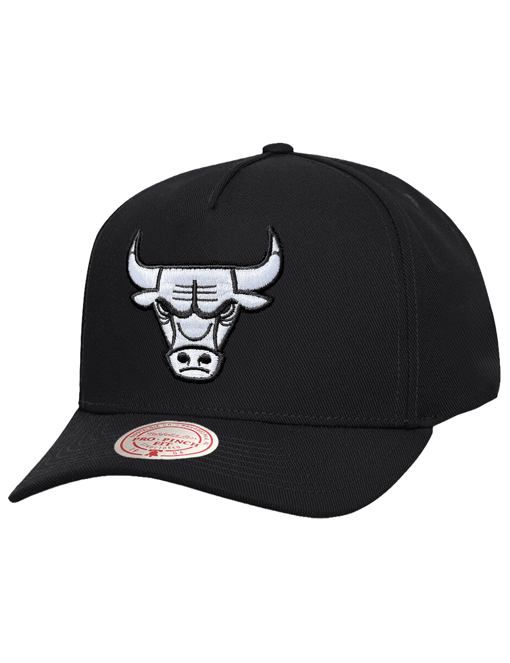 Mitchell And Ness Caps OSFM Chicago Bulls Mitchell & Ness NBA Monochrome Pro Pinch Snapback Hat - Black