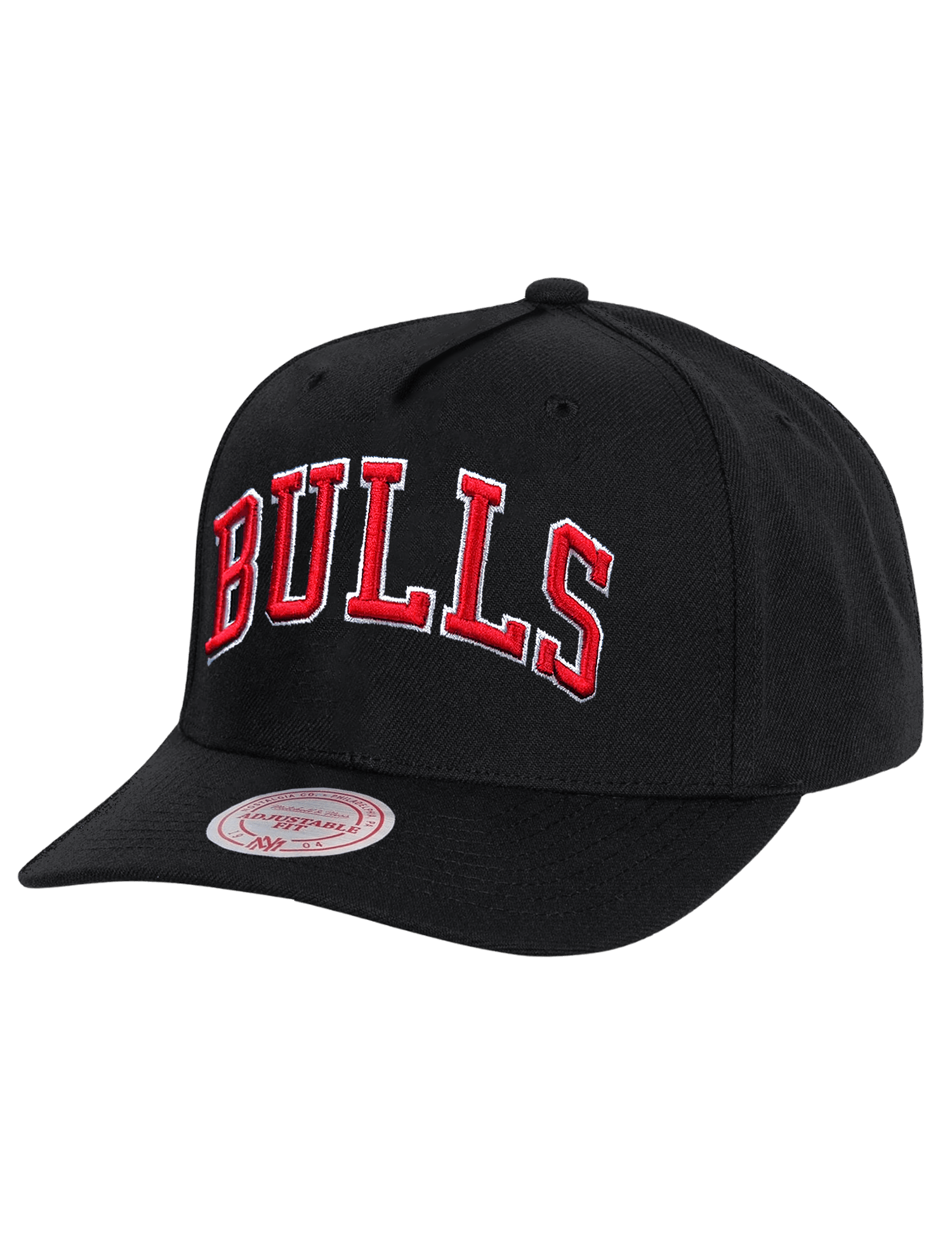 Mitchell And Ness Caps Chicago Bulls Mitchell & Ness NBA Wordmark MVP Snapback Hat - Black