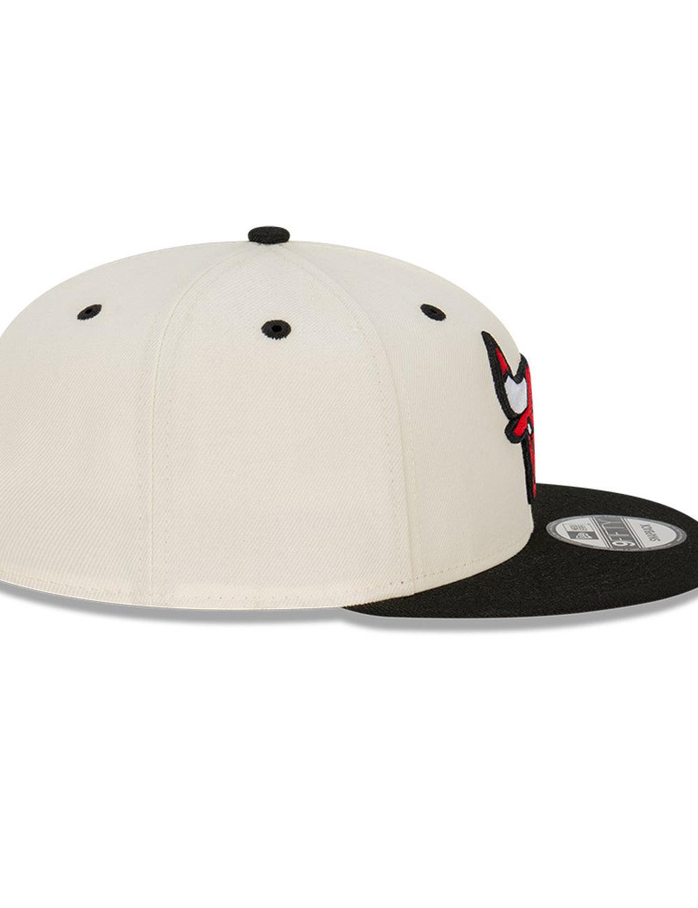 New Era Caps Chicago Bulls New Era NBA 2 Tone 9FIFTY Snapback Hat - Chrome White