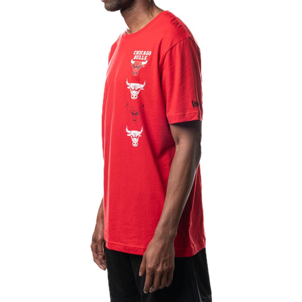 New Era T-Shirts Chicago Bulls New Era NBA 24 City Edition T-Shirt - Red