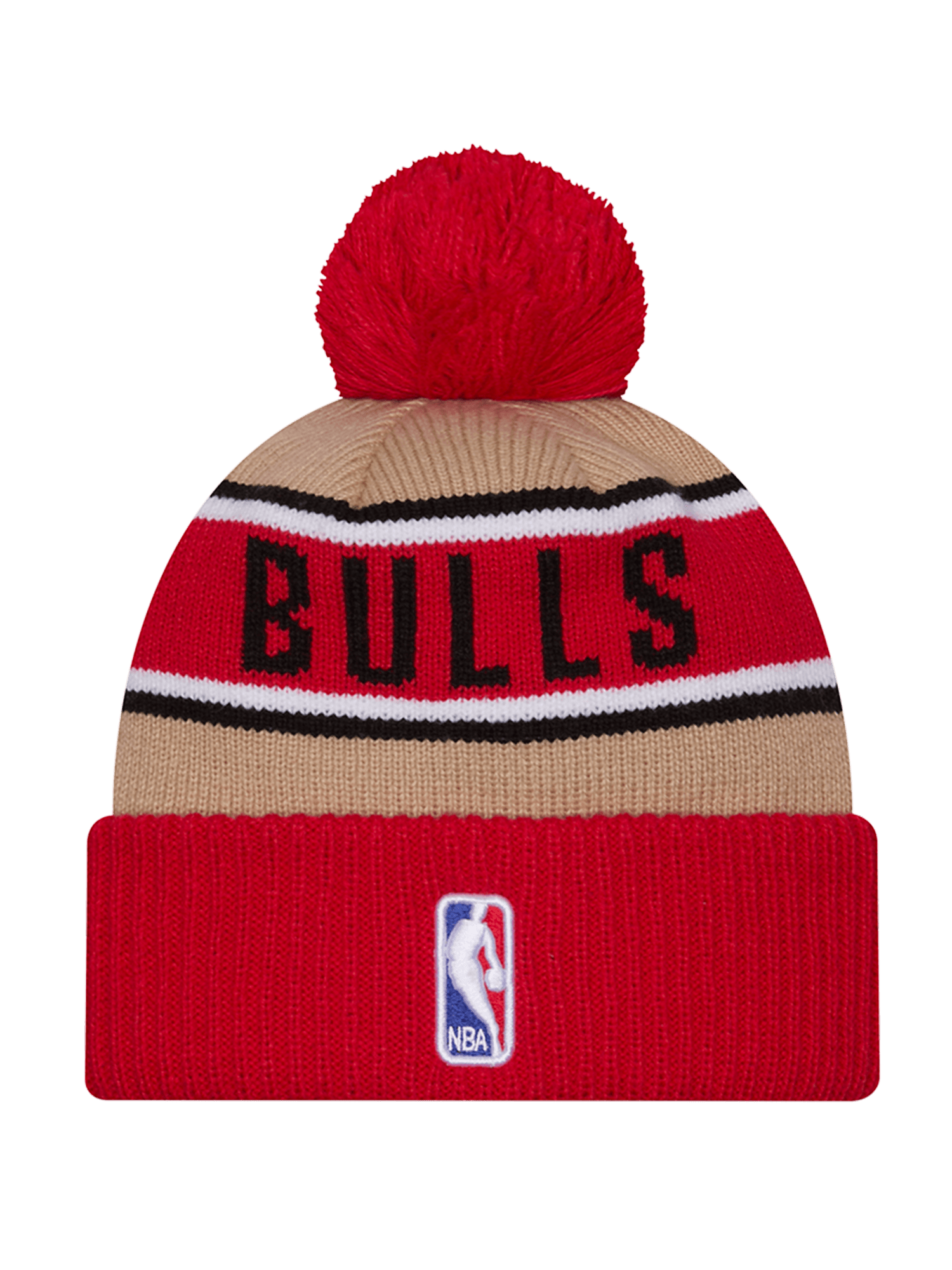New Era Beanies Chicago Bulls New Era NBA 24 Draft Knit Beanie - Tan