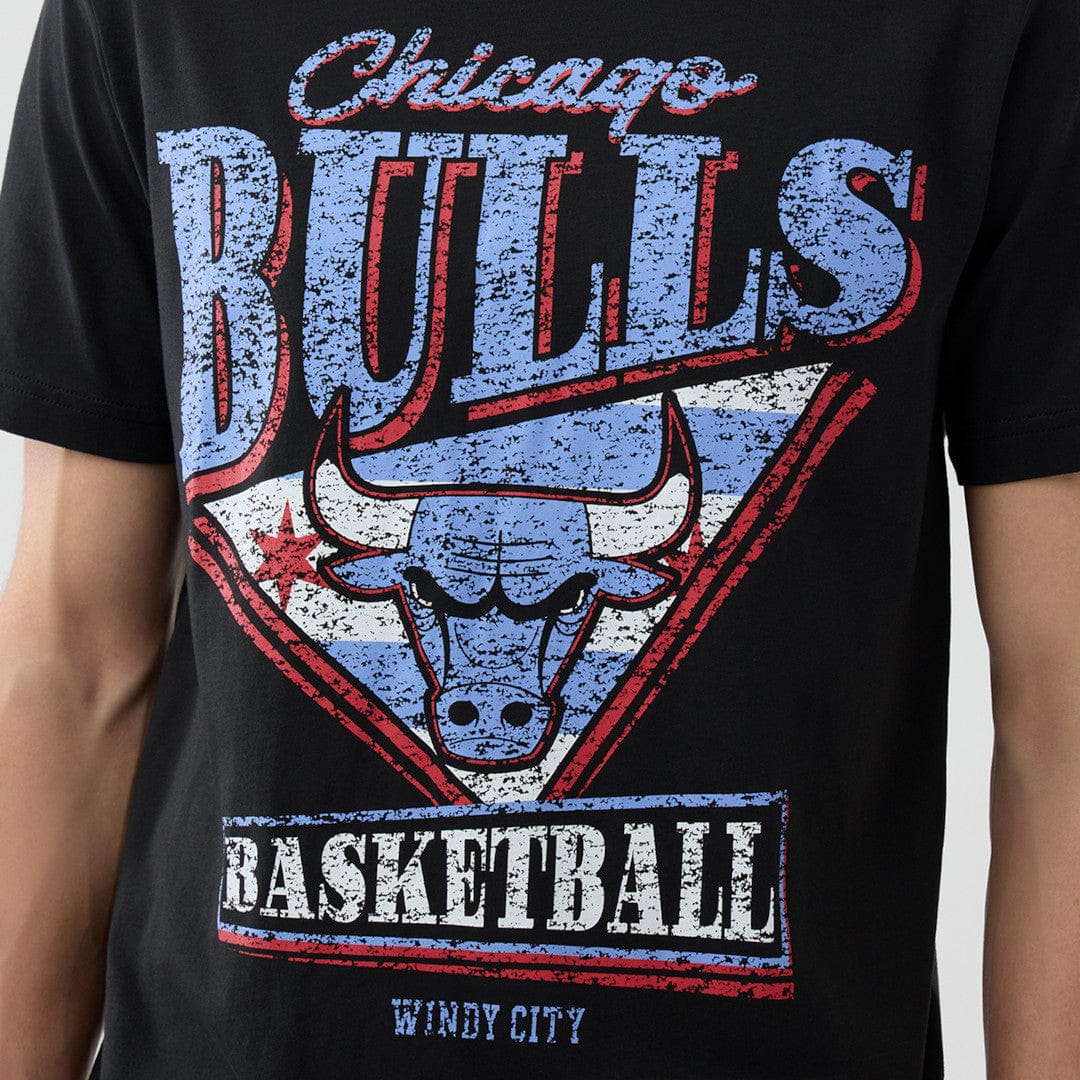 New Era T-Shirts Chicago Bulls New Era NBA 25-26 City Edition Distressed T-Shirt
