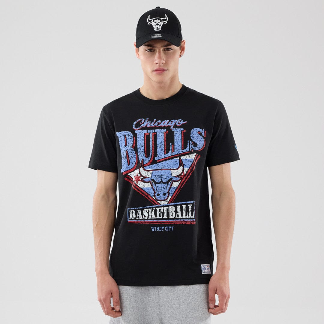 New Era T-Shirts Chicago Bulls New Era NBA 25-26 City Edition Distressed T-Shirt
