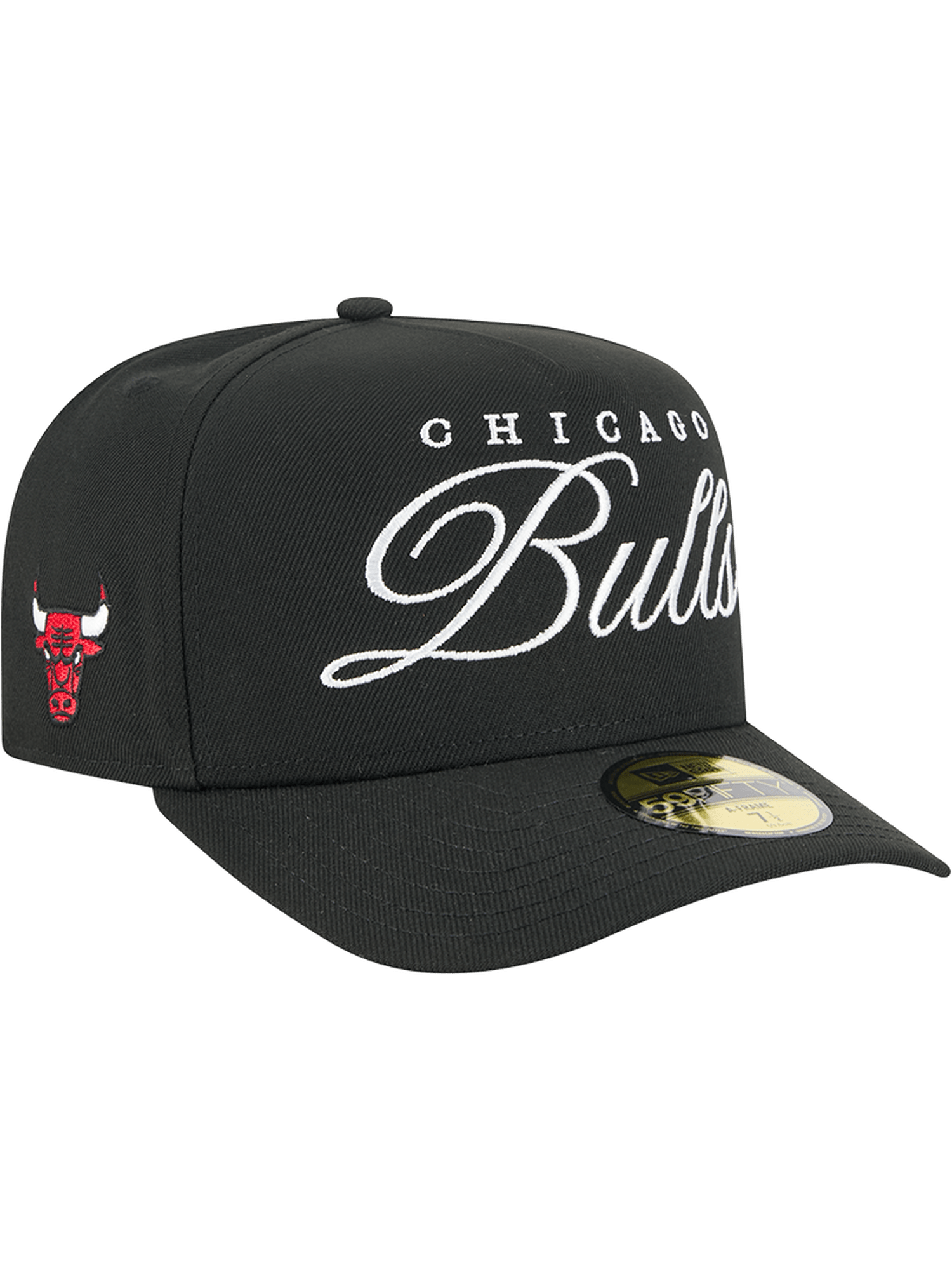 New Era Caps Chicago Bulls  New Era NBA 25 Draft 59FIFTY A-Frame Pre-Curved Fitted Hat - Black