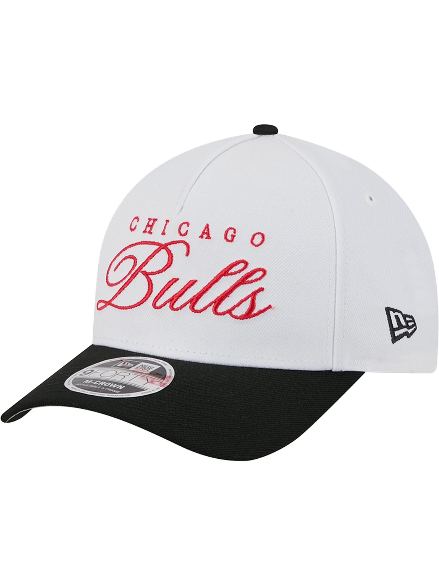 New Era Caps Chicago Bulls  New Era NBA 25 Draft 9FORTY M-Crown A-Frame Snapback Hat - White