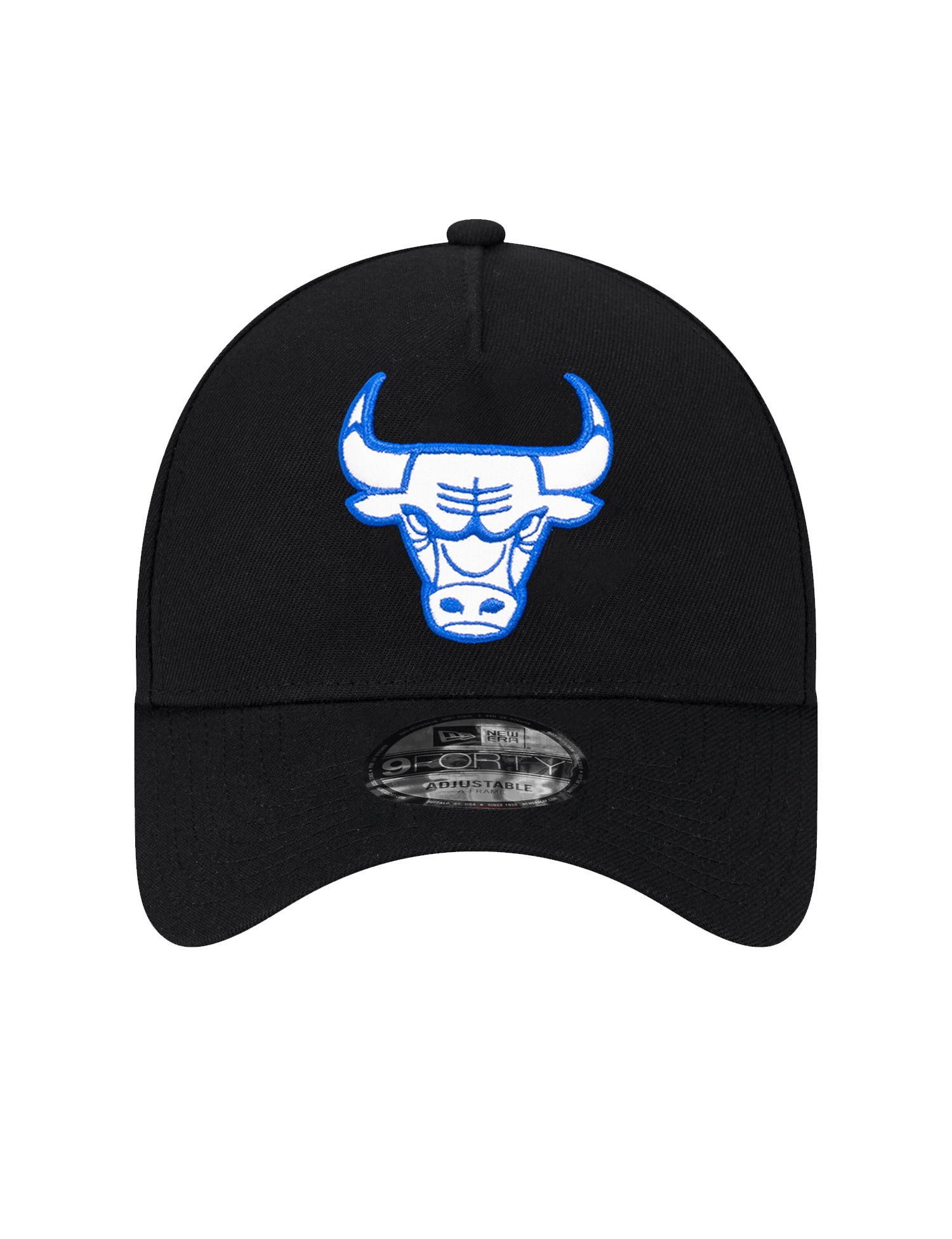 New Era Caps Chicago Bulls New Era NBA 9FORTY Royal Outline A-Frame Snapback Hat - Black