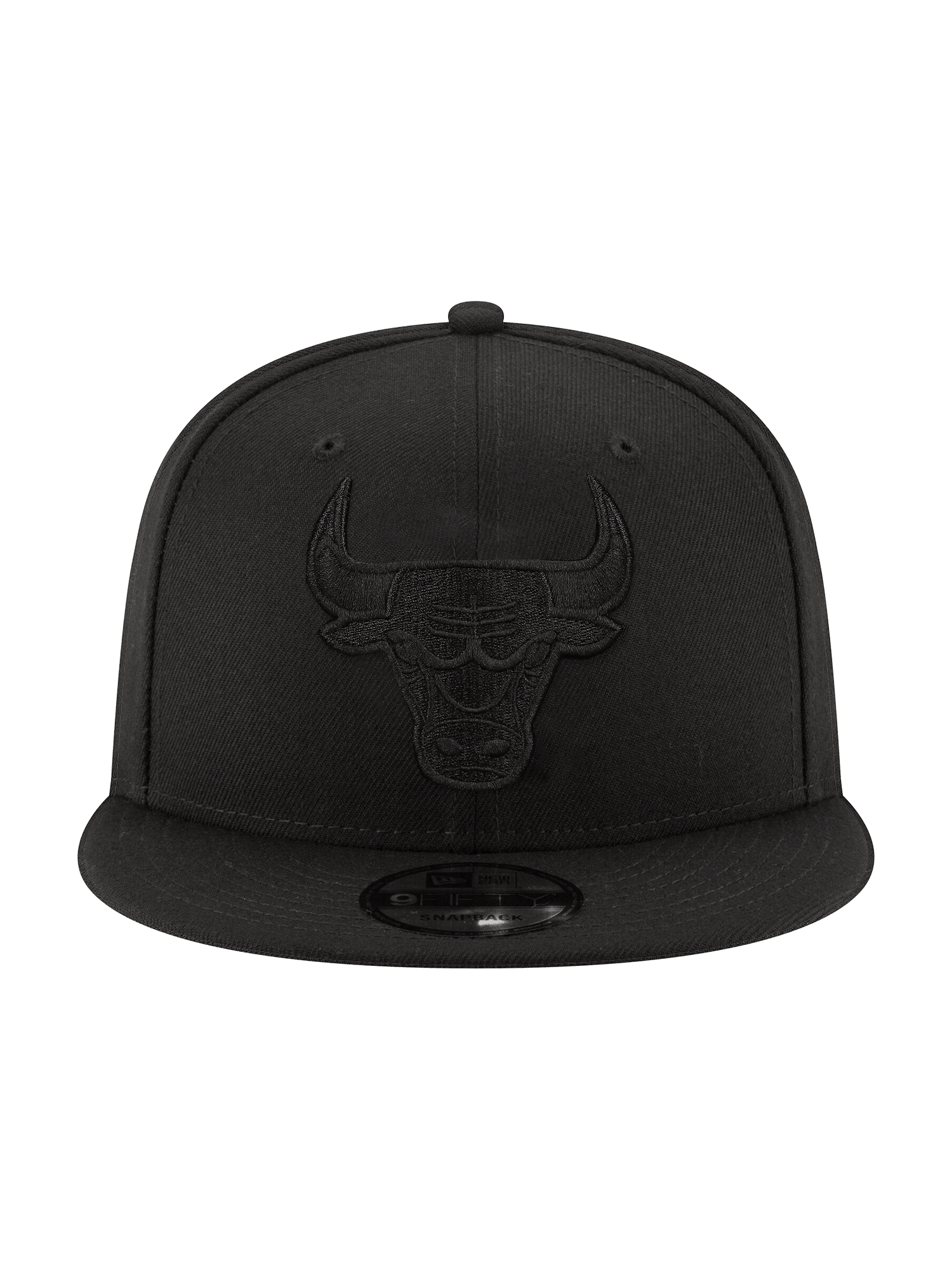 New Era Caps Chicago Bulls New Era NBA Black On Black 9FIFTY Snapback Hat - Black