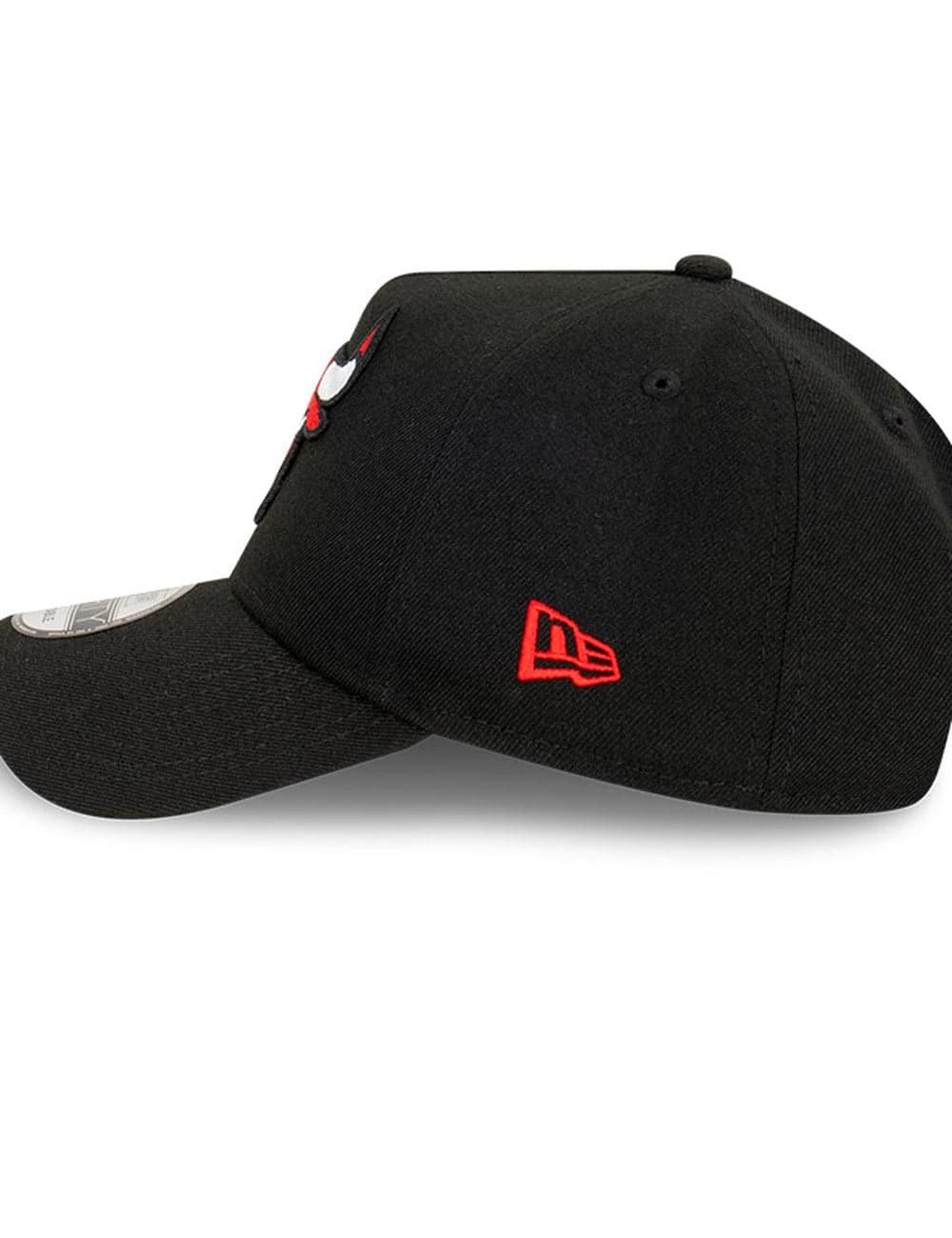 New Era Caps Chicago Bulls New Era NBA Champs Patch 9FORTY A-Frame Snapback Hat - Black