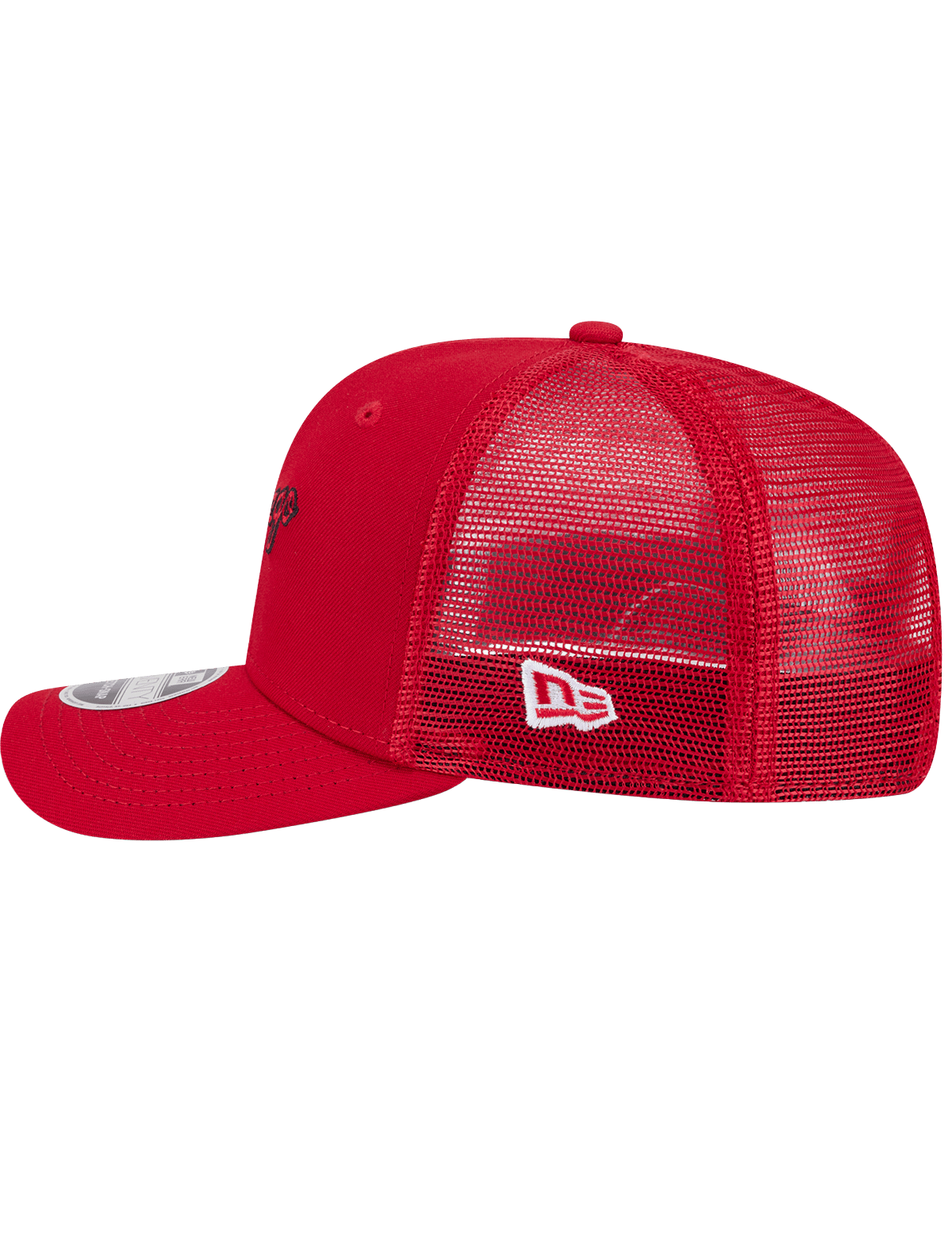 New Era Caps Chicago Bulls New Era NBA HWC 9SEVENTY Trucker Stretch Snapback Hat - Red