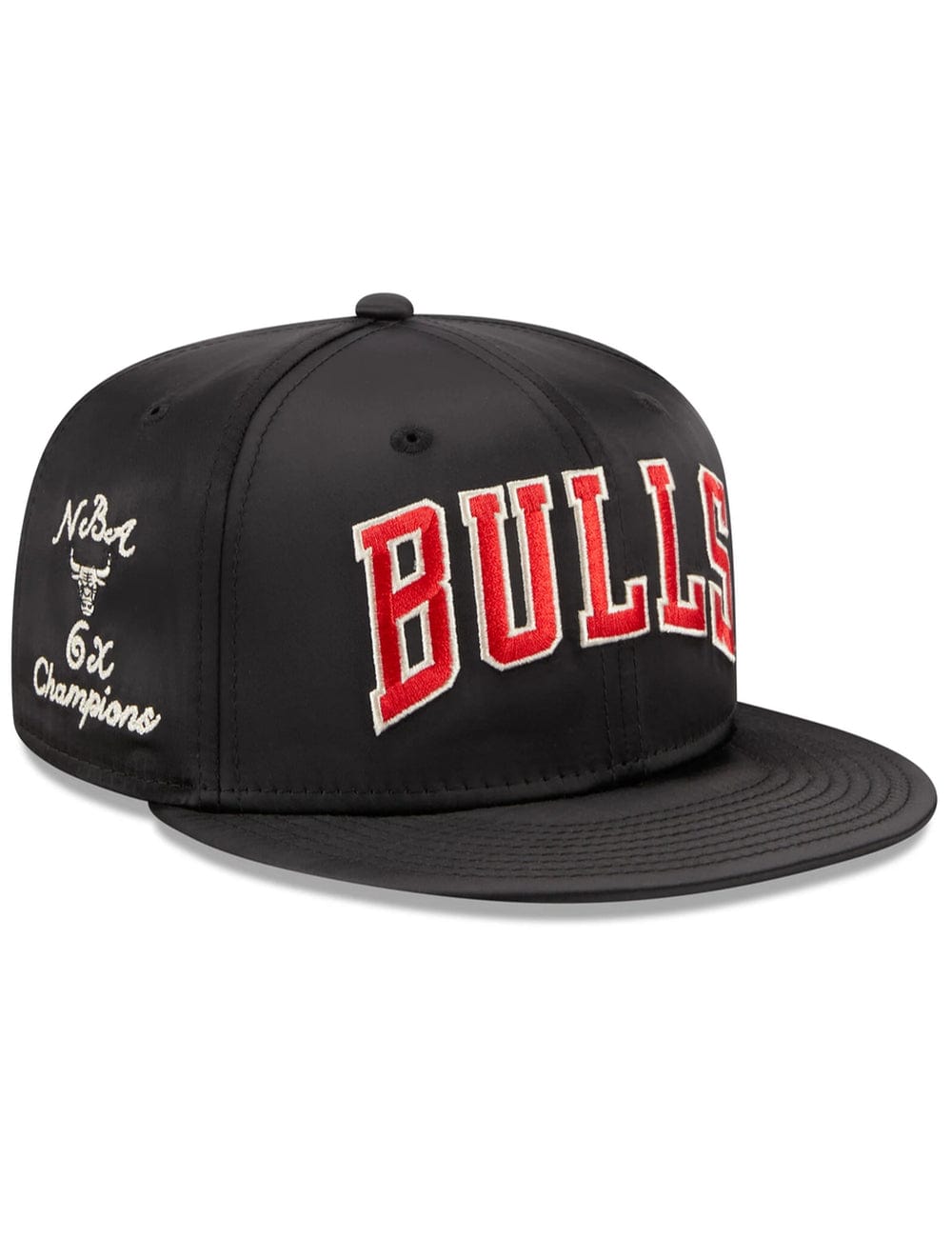 New Era Caps Chicago Bulls New Era NBA Satin Champs 9FIFTY Snapback Hat - Black