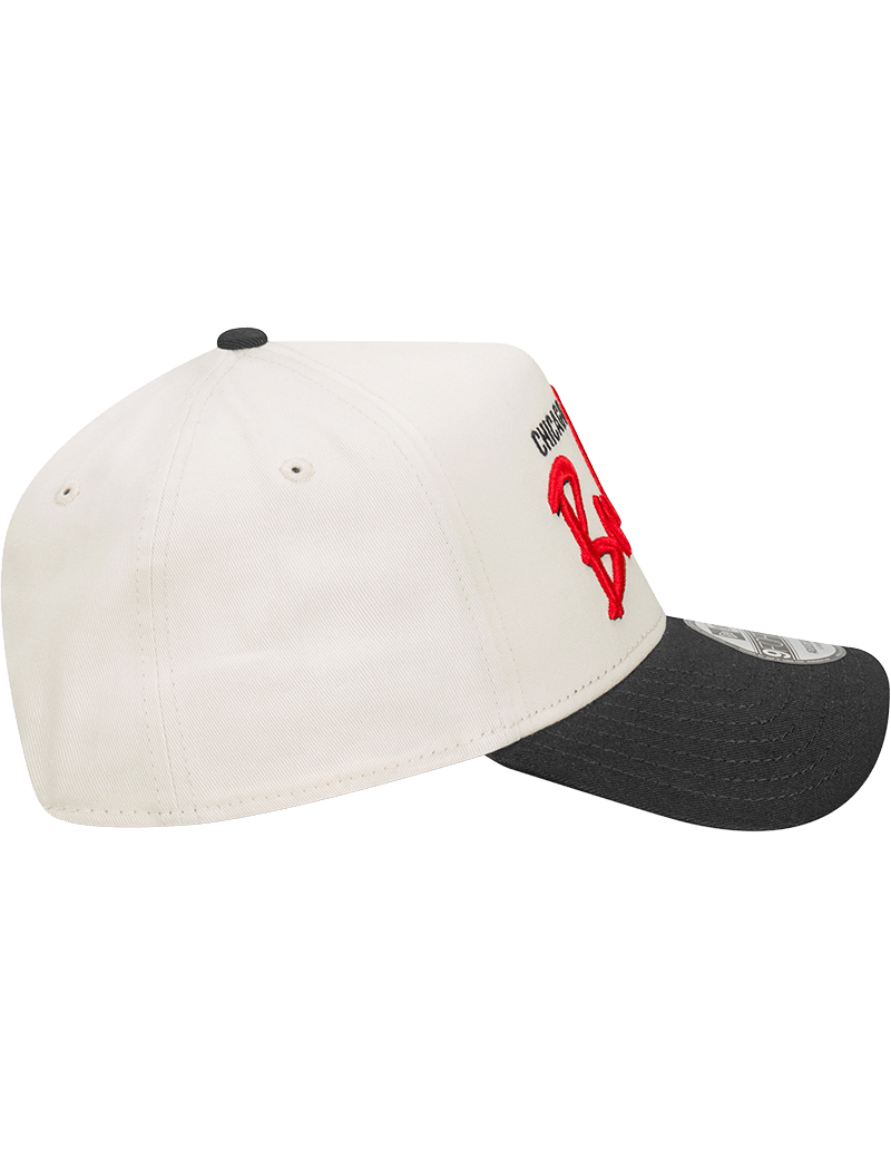 New Era Caps Chicago Bulls New Era NBA Script 9FORTY A-Frame Snapback Hat - Stone