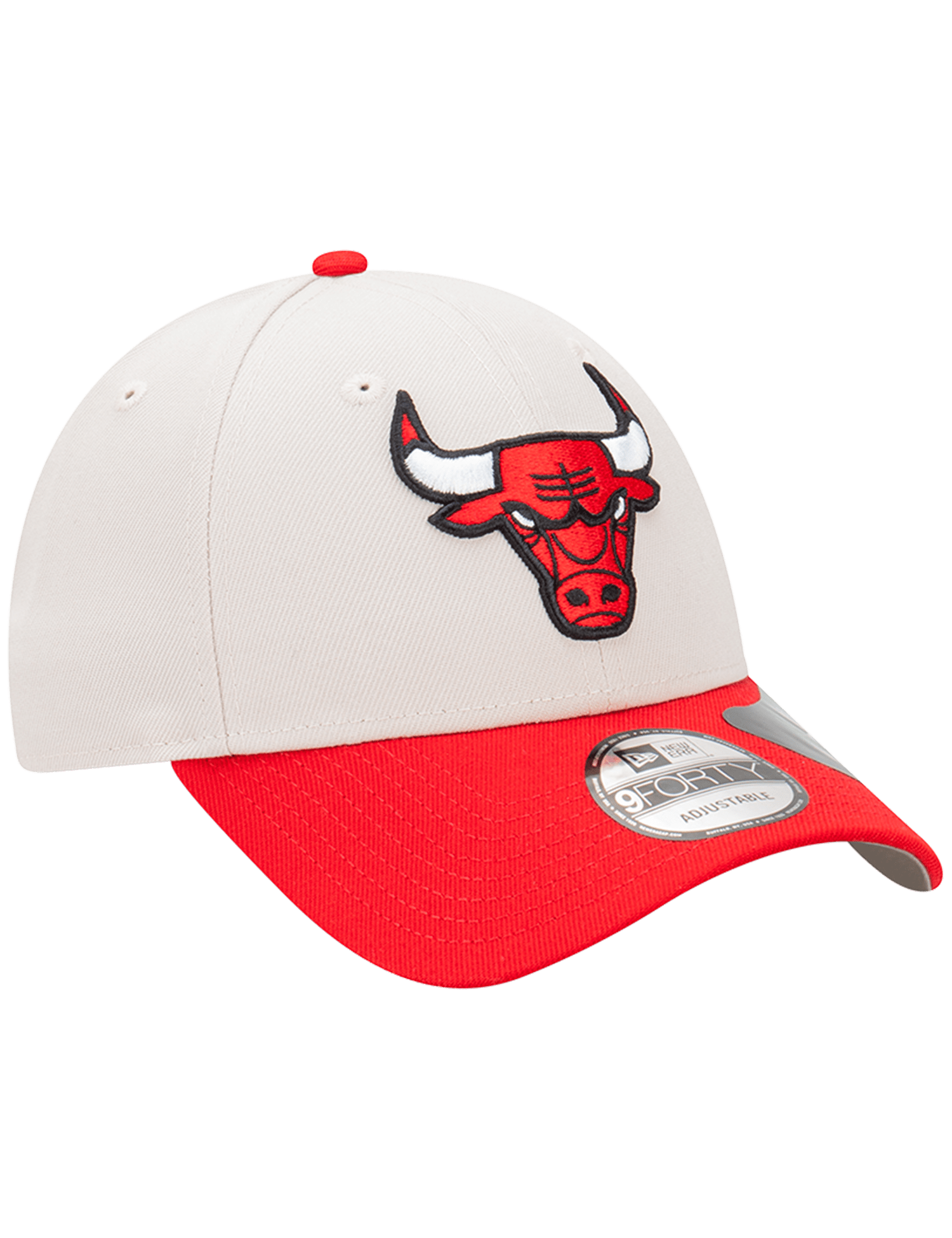 New Era Caps Chicago Bulls New Era NBA Team 2 Tone Repreve 9FORTY Strapback Hat - Stone