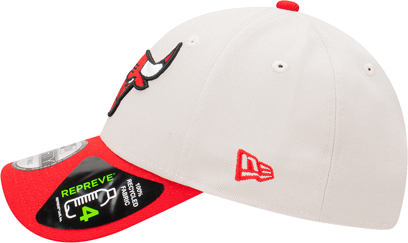 New Era Caps Chicago Bulls New Era NBA Team 2 Tone Repreve 9FORTY Strapback Hat - Stone