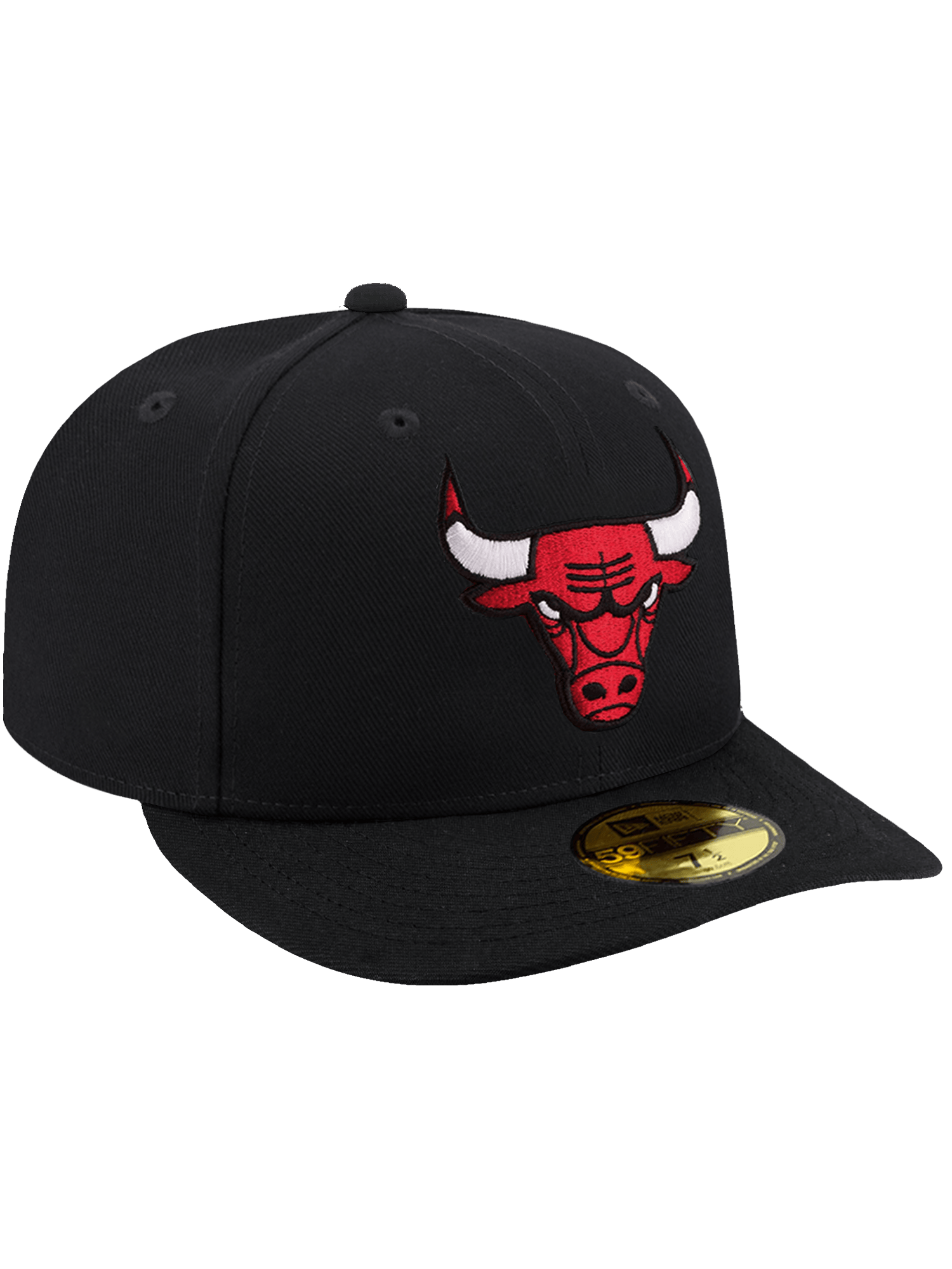 New Era Caps Chicago Bulls New Era NBA Team 59FIFTY Pre-Curved Fitted Hat - Black
