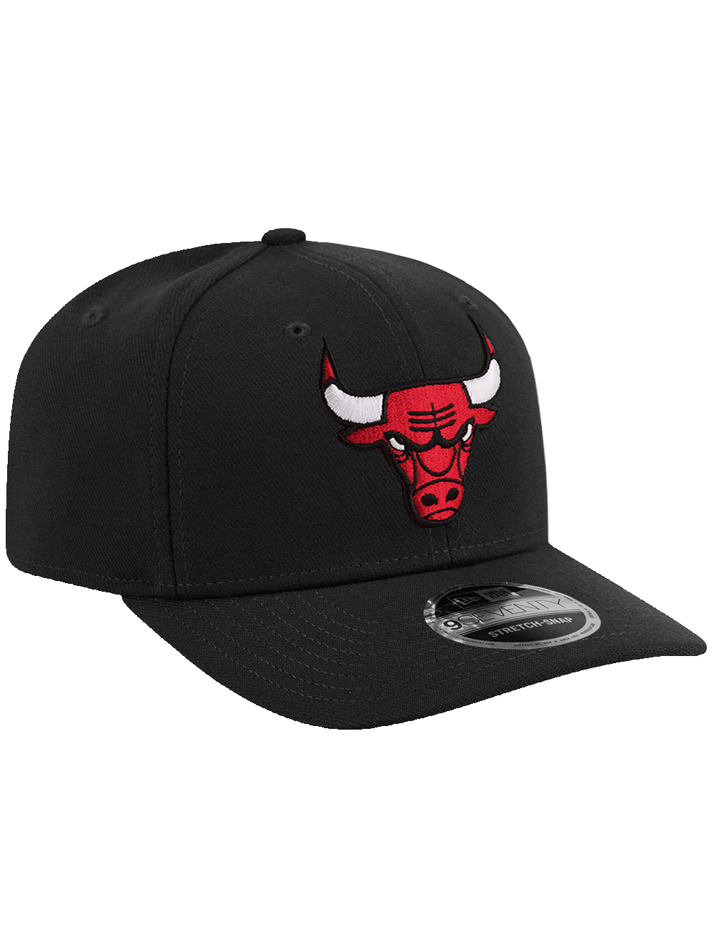 New Era Caps OSFA Chicago Bulls New Era NBA Team 9SEVENTY Stretch-Snapback Hat - Black