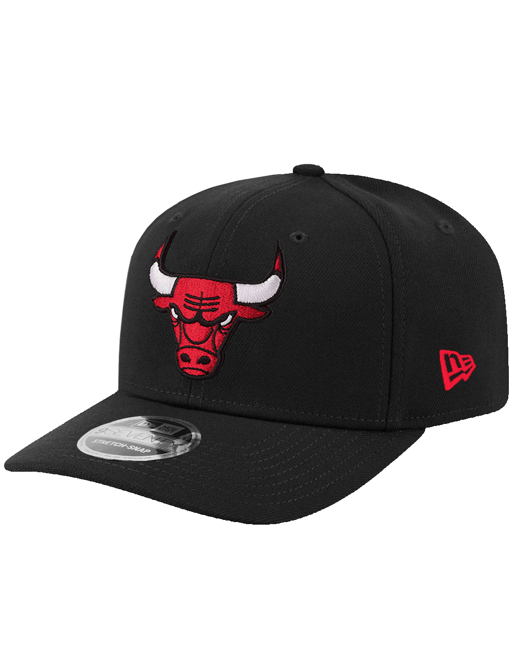 New Era Caps OSFA Chicago Bulls New Era NBA Team 9SEVENTY Stretch-Snapback Hat - Black
