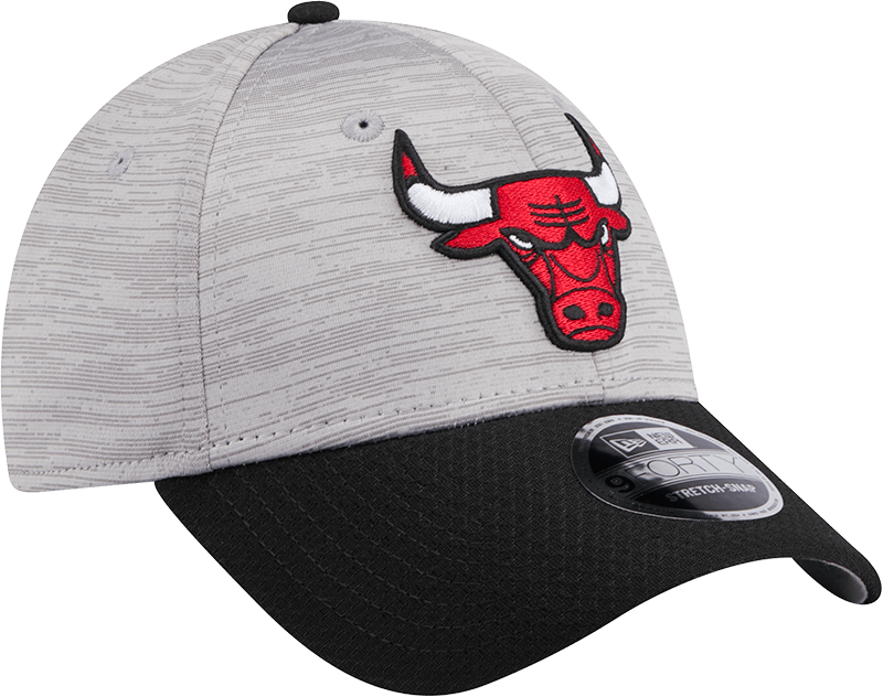 New Era Caps Chicago Bulls New Era NBA Team Active Digi-Tech 9FORTY Snapback Hat - Graphite Grey