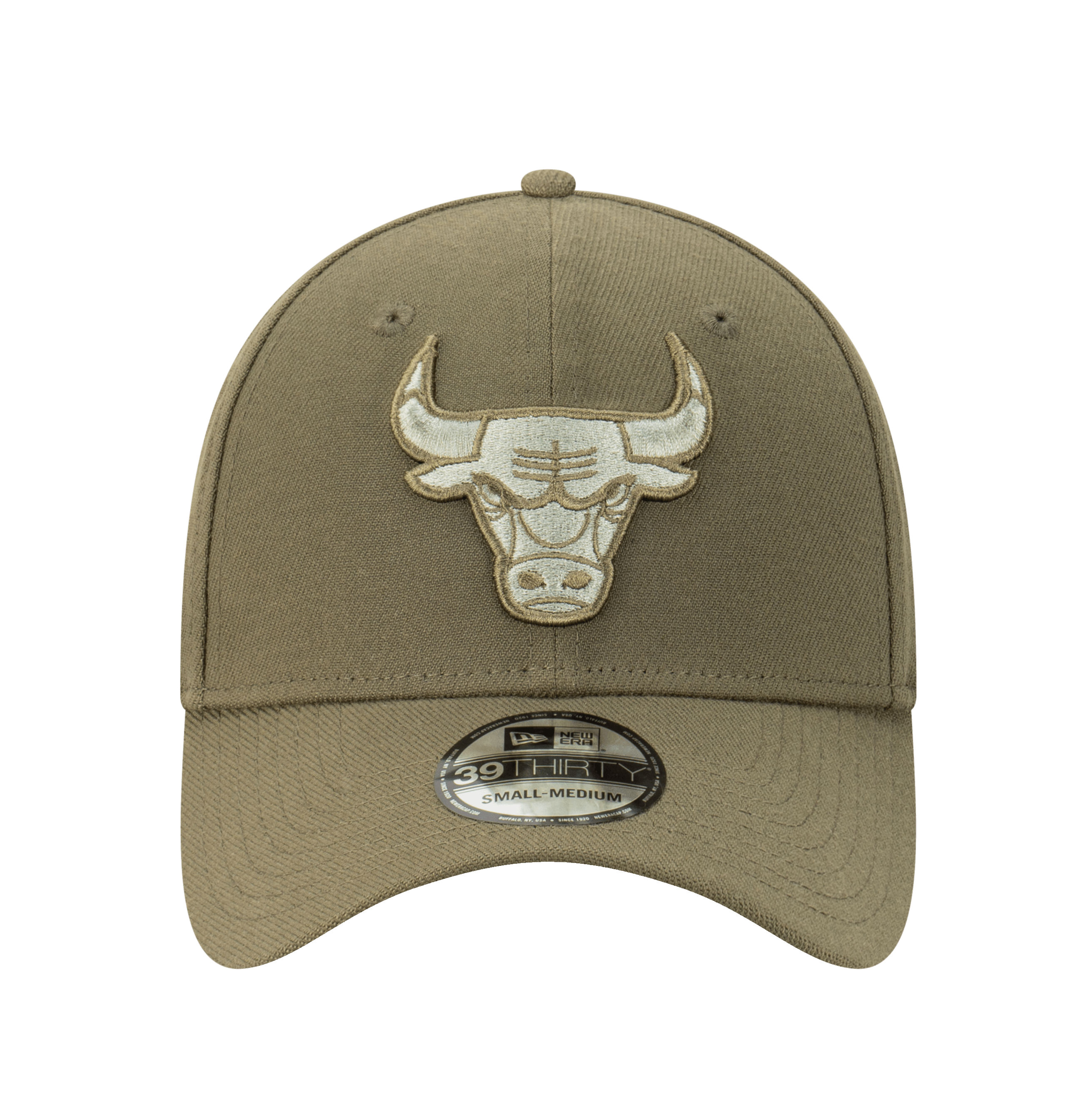 New Era Caps Chicago Bulls New Era NBA Tonal 39THIRTY Stretch-Fit Hat - Olive