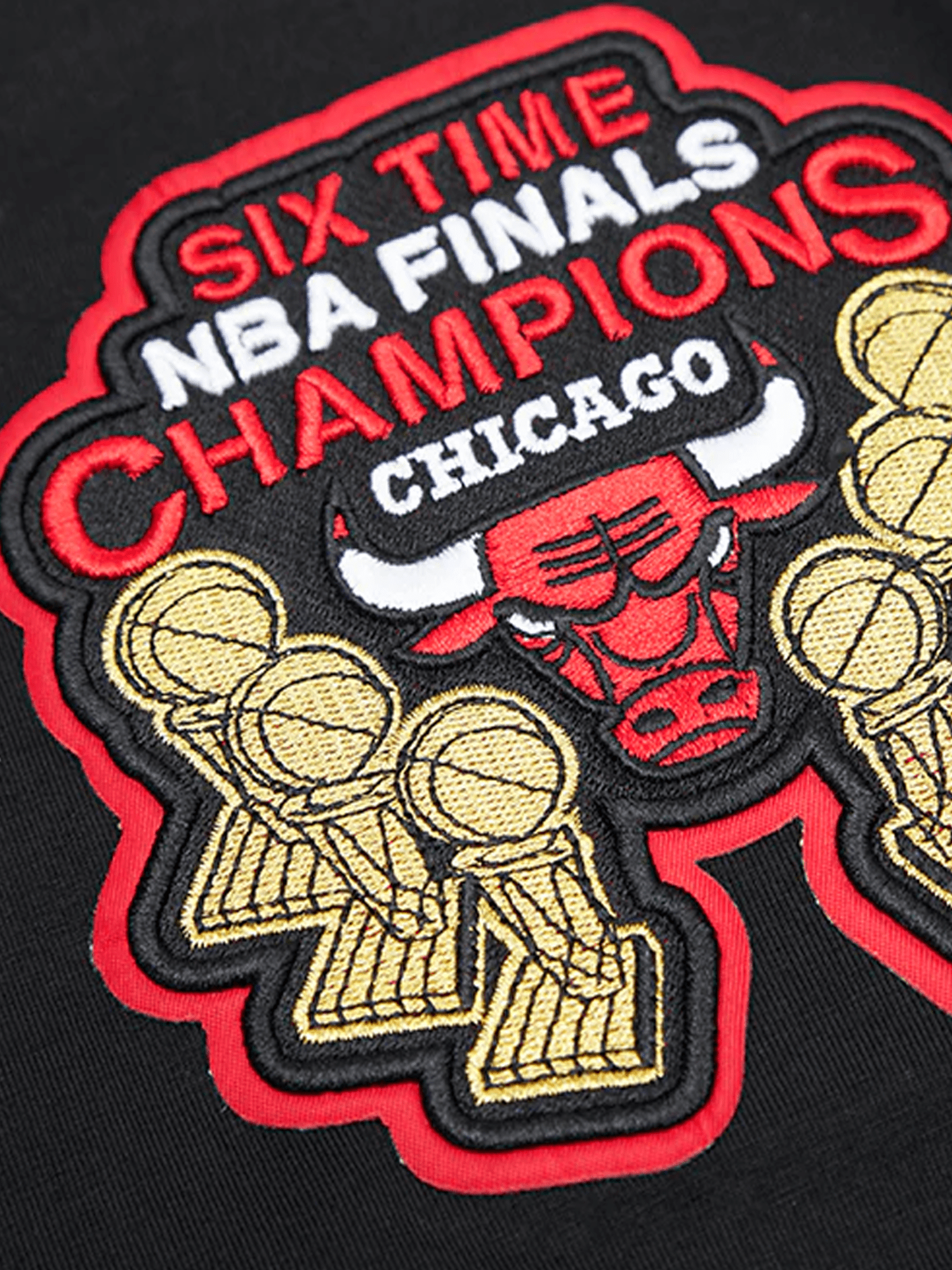 Pro Standard T-Shirts Chicago Bulls Pro Standard NBA Team Chenille Flex T-Shirt - Black