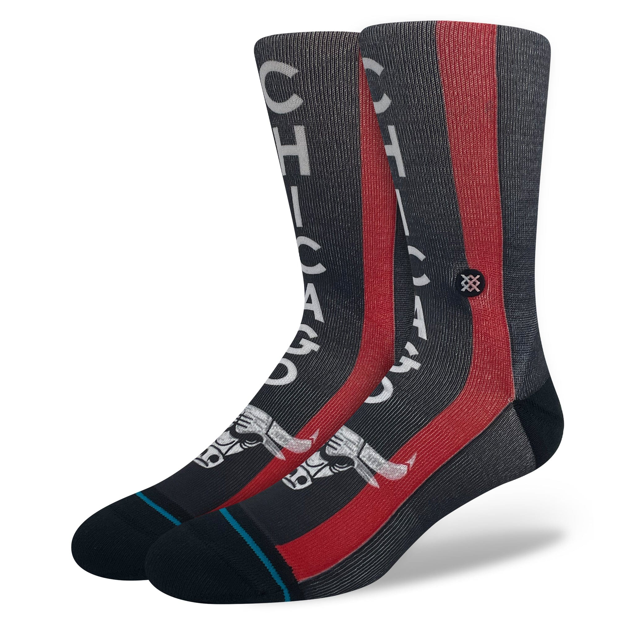 Stance Socks Large (9-12 US) Chicago Bulls Stance NBA 24 City Edition Crew Socks