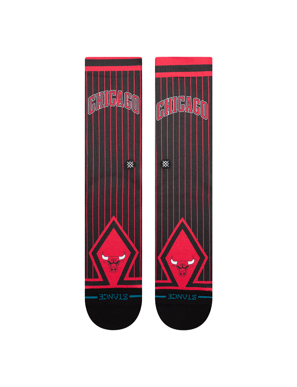 Stance Socks Large (9-12 US) Chicago Bulls Stance NBA Statement Crew Socks