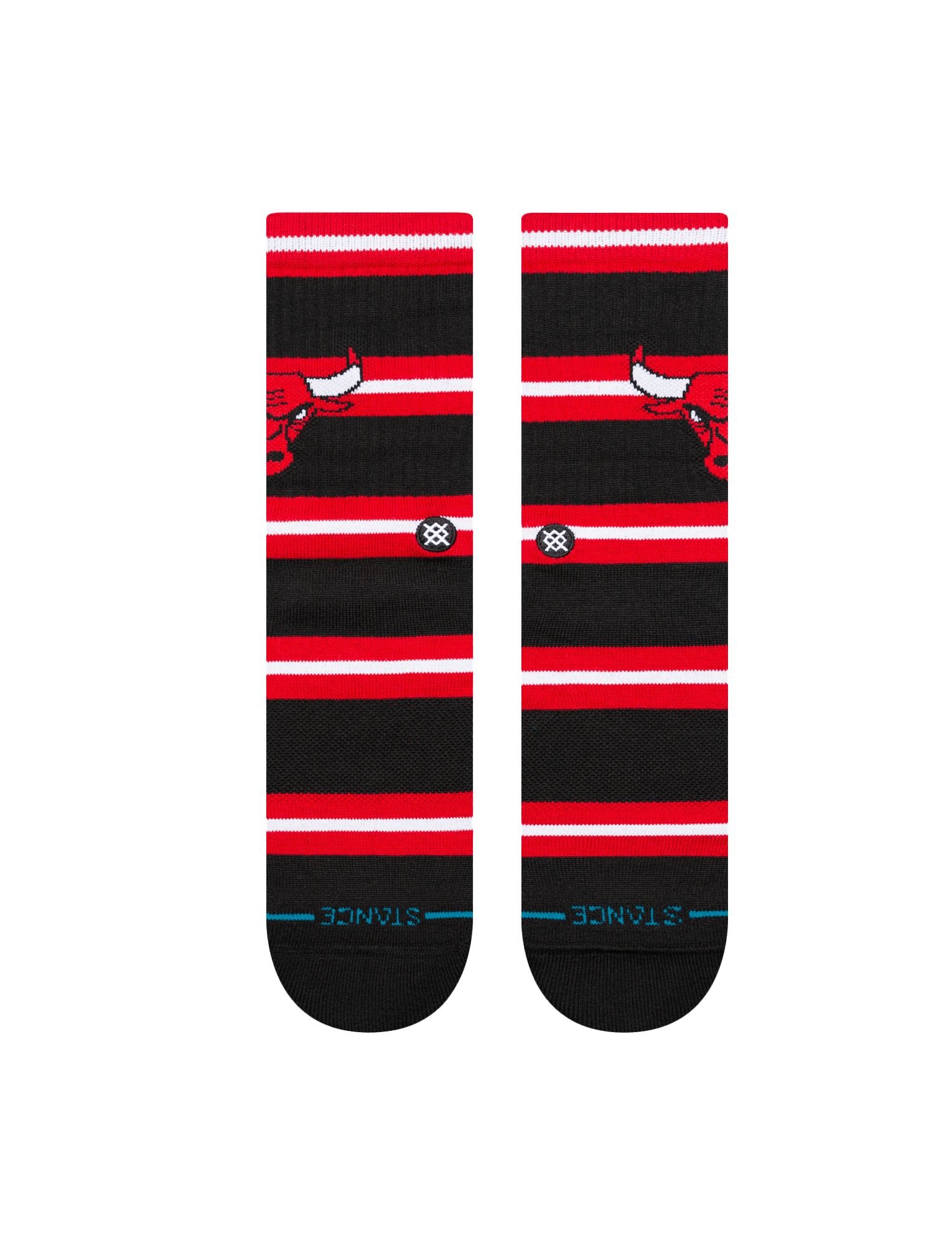 Stance Socks Large (9-12 US) Chicago Bulls Stance NBA Team Prep Crew Socks