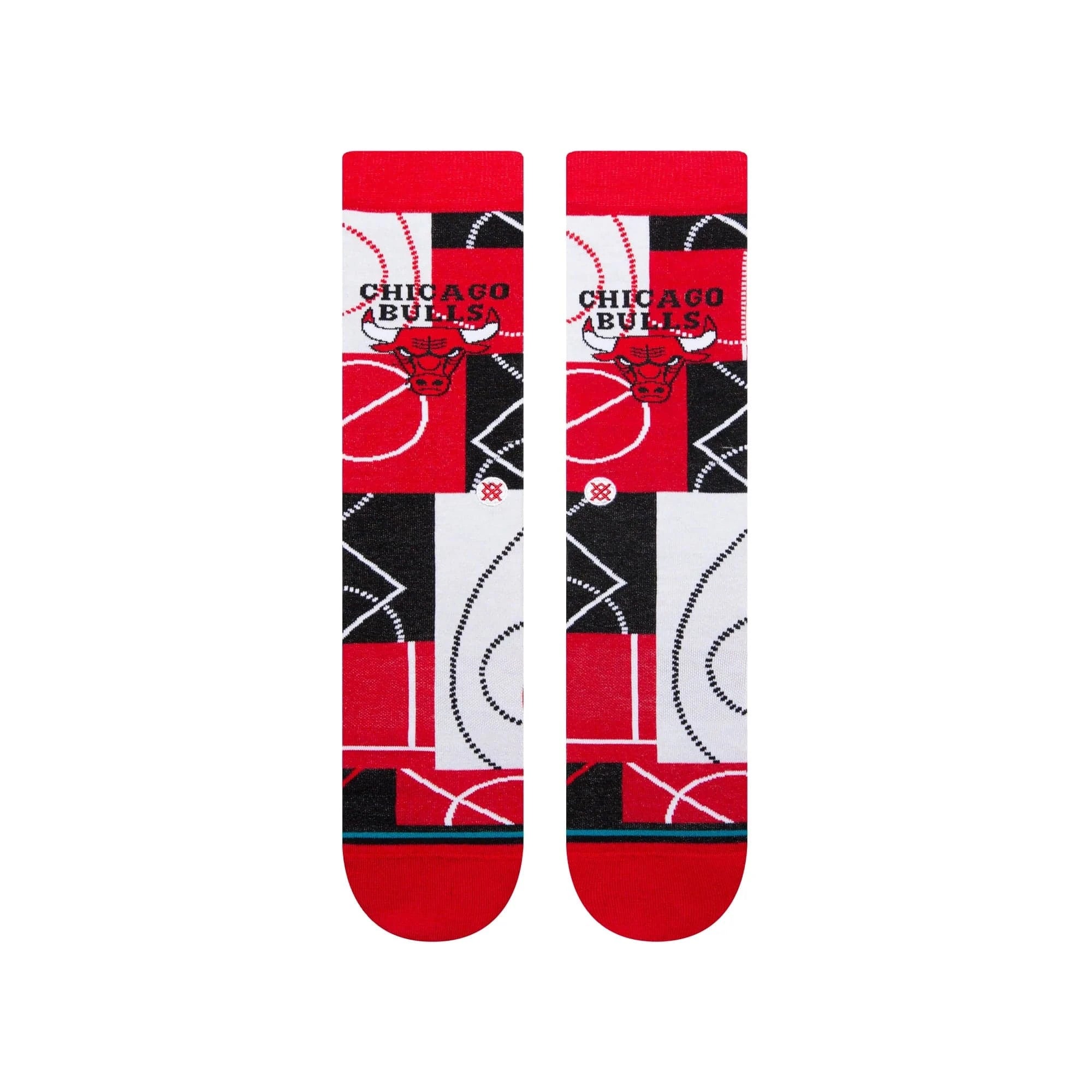Stance Socks Large (9-12 US) Chicago Bulls Stance NBA Zone Crew Socks - Red