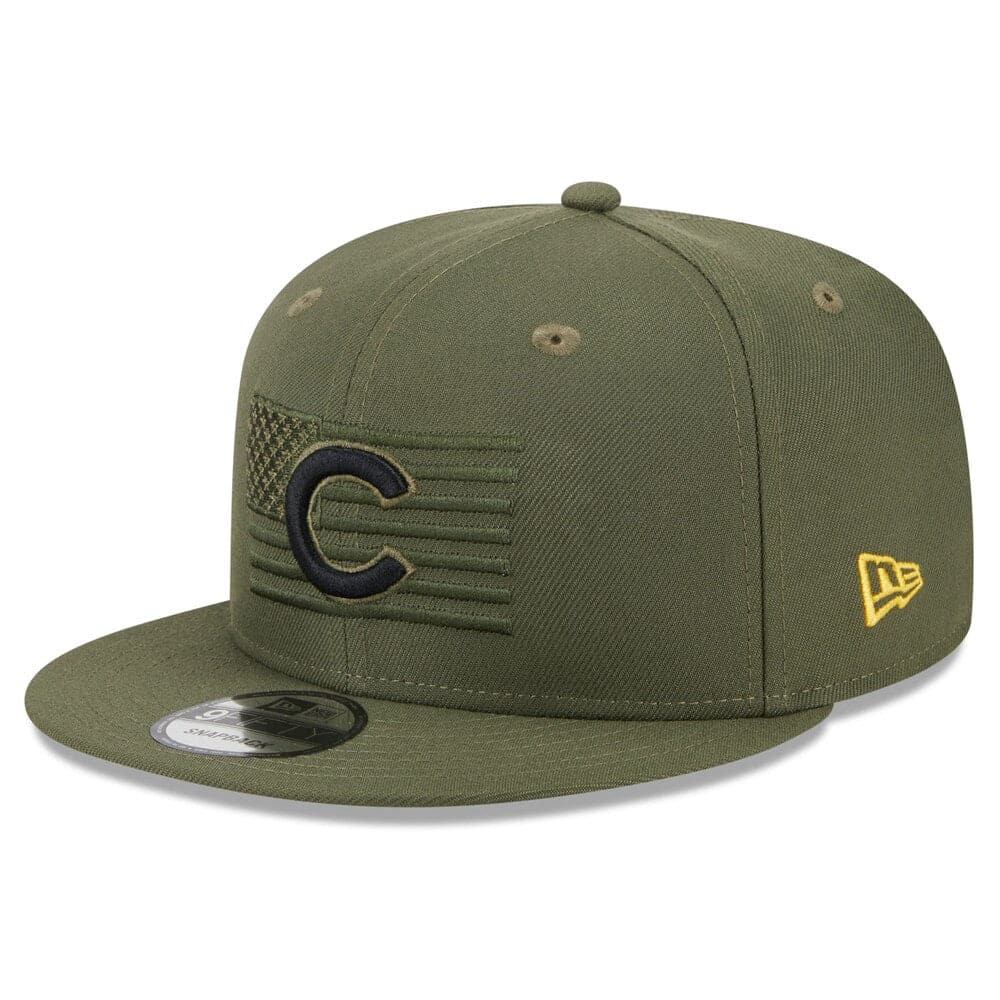 New Era Caps Chicago Cubs New Era MLB 2023 Armed Forces 9FIFTY Snapback Hat - Army