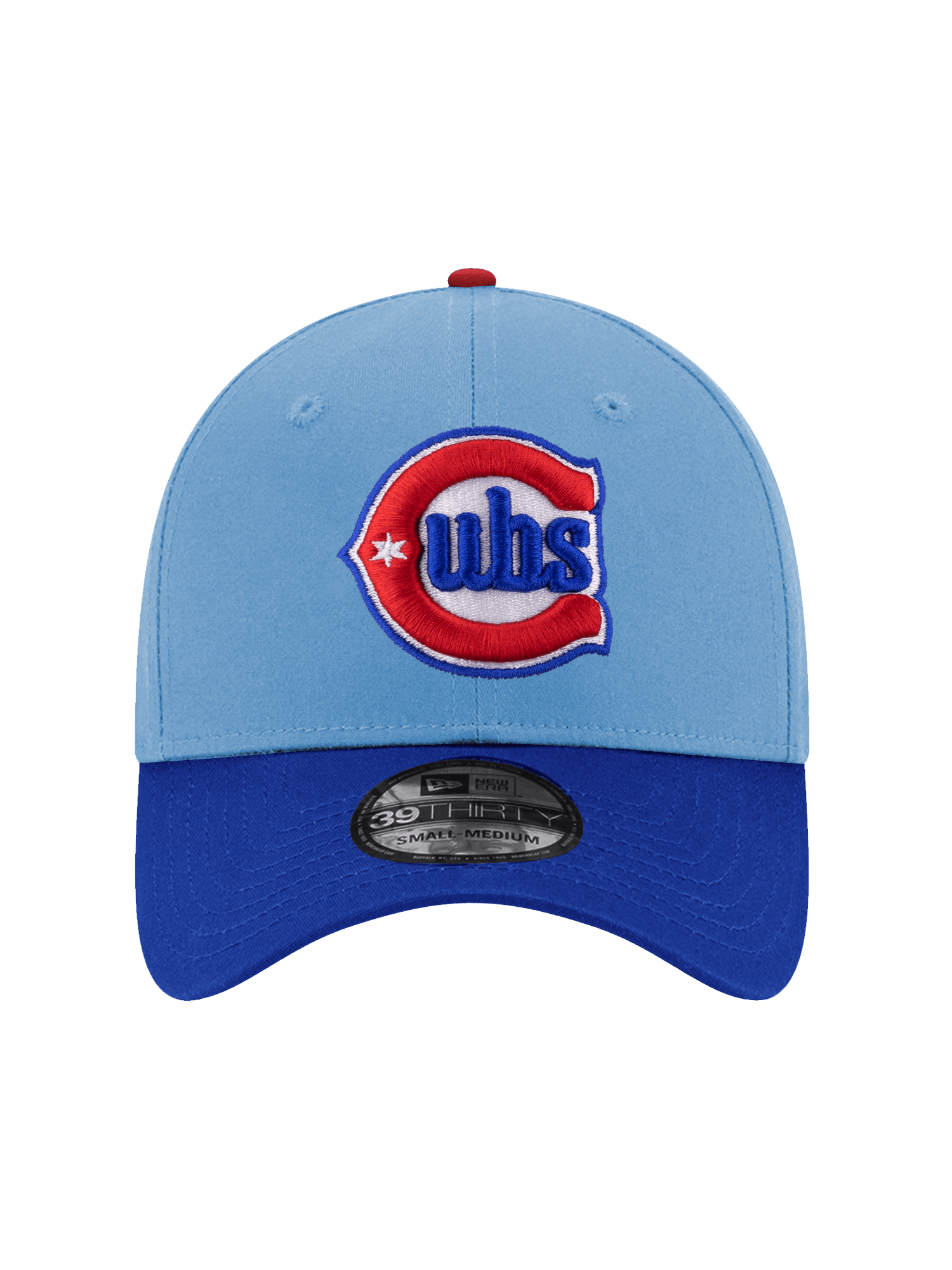 New Era Caps Chicago Cubs New Era MLB Alt 39THIRTY Stretch-Fit Hat - Light Blue