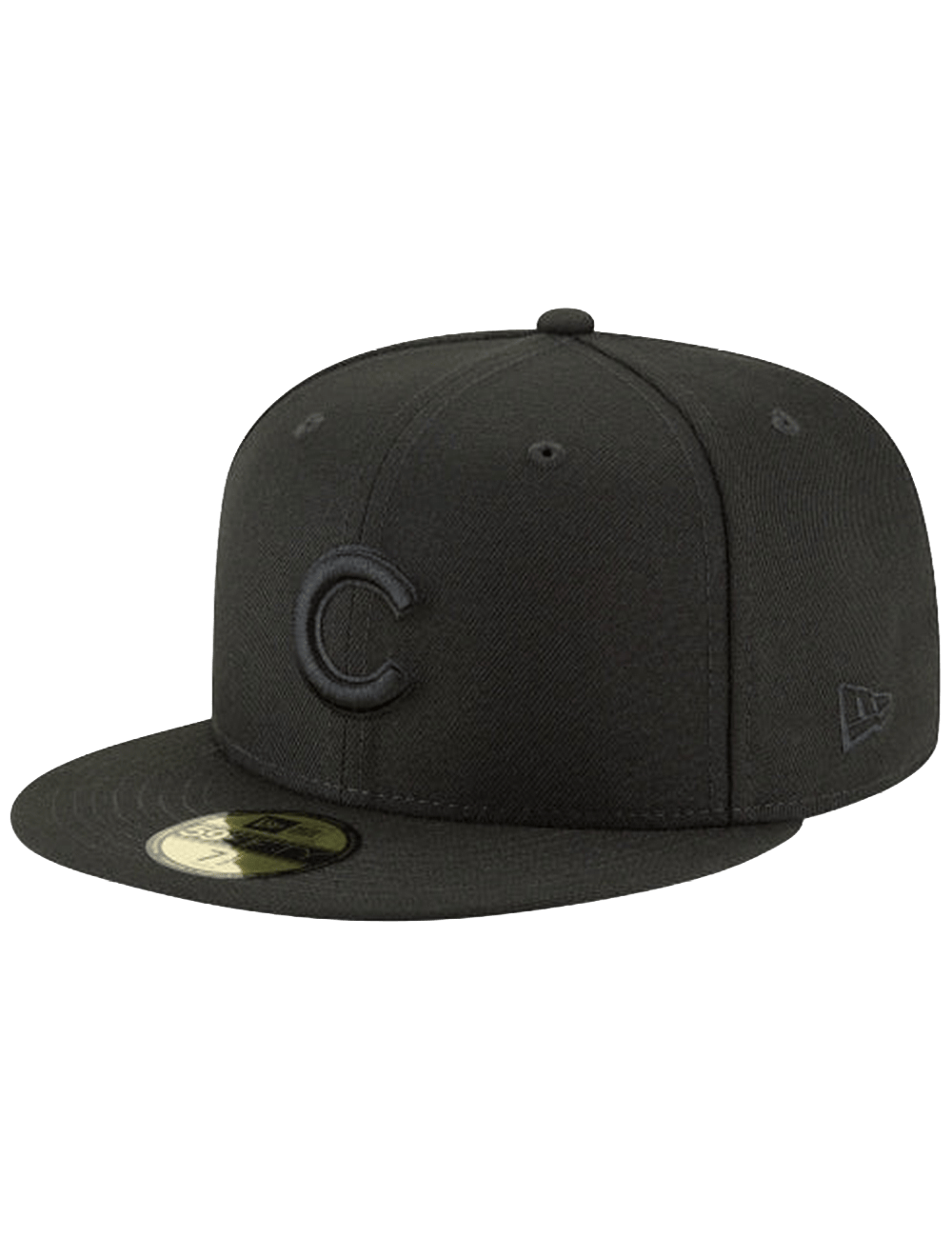 New Era Caps Chicago Cubs New Era MLB Black On Black 59FIFTY Fitted Hat