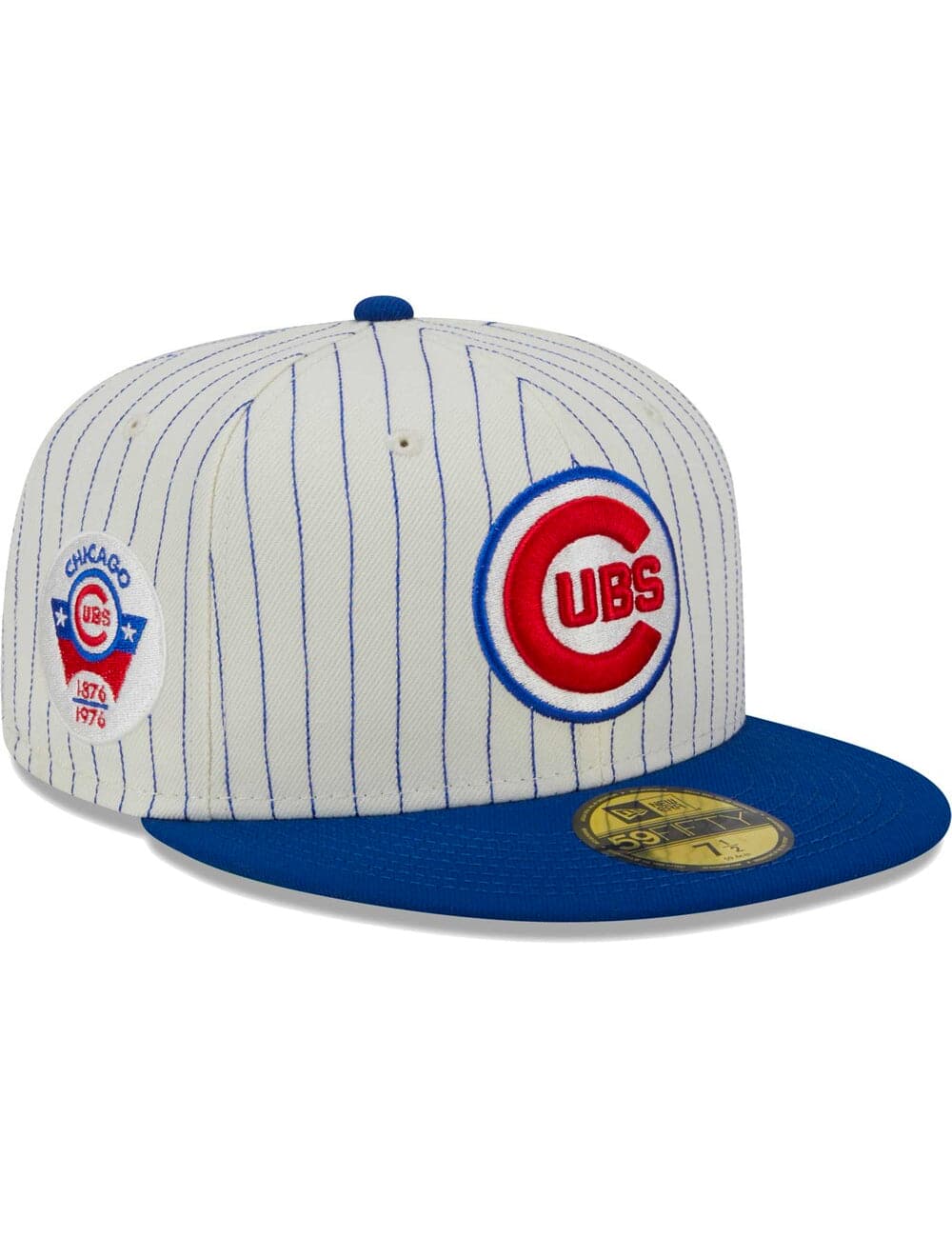 New Era Caps Chicago Cubs New Era MLB Retro Script 59FIFTY Fitted Hat - Off White