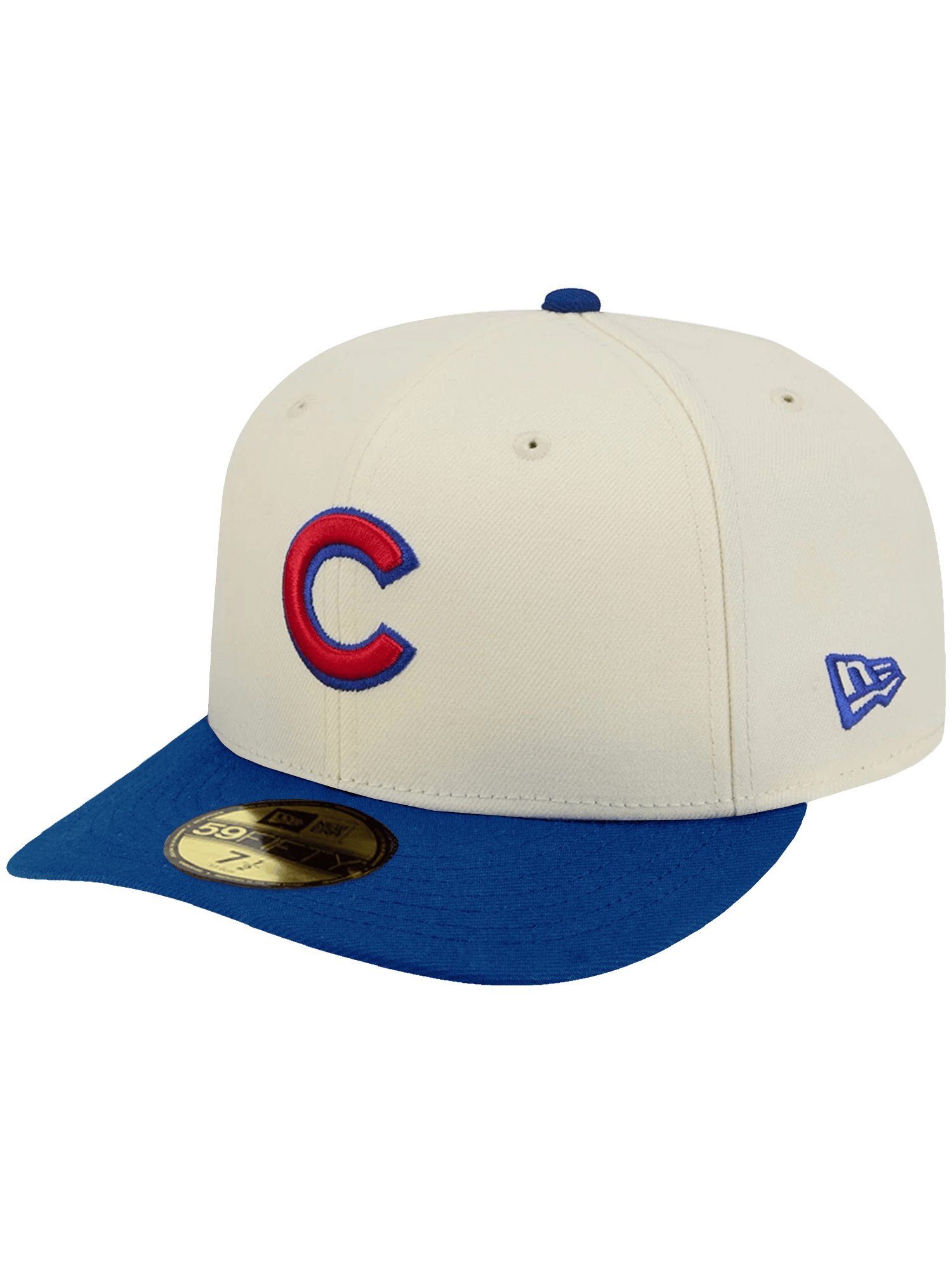 New Era Caps Chicago Cubs New Era MLB Team 2 Tone 59FIFTY Pre-Curved Fitted Hat - Chrome