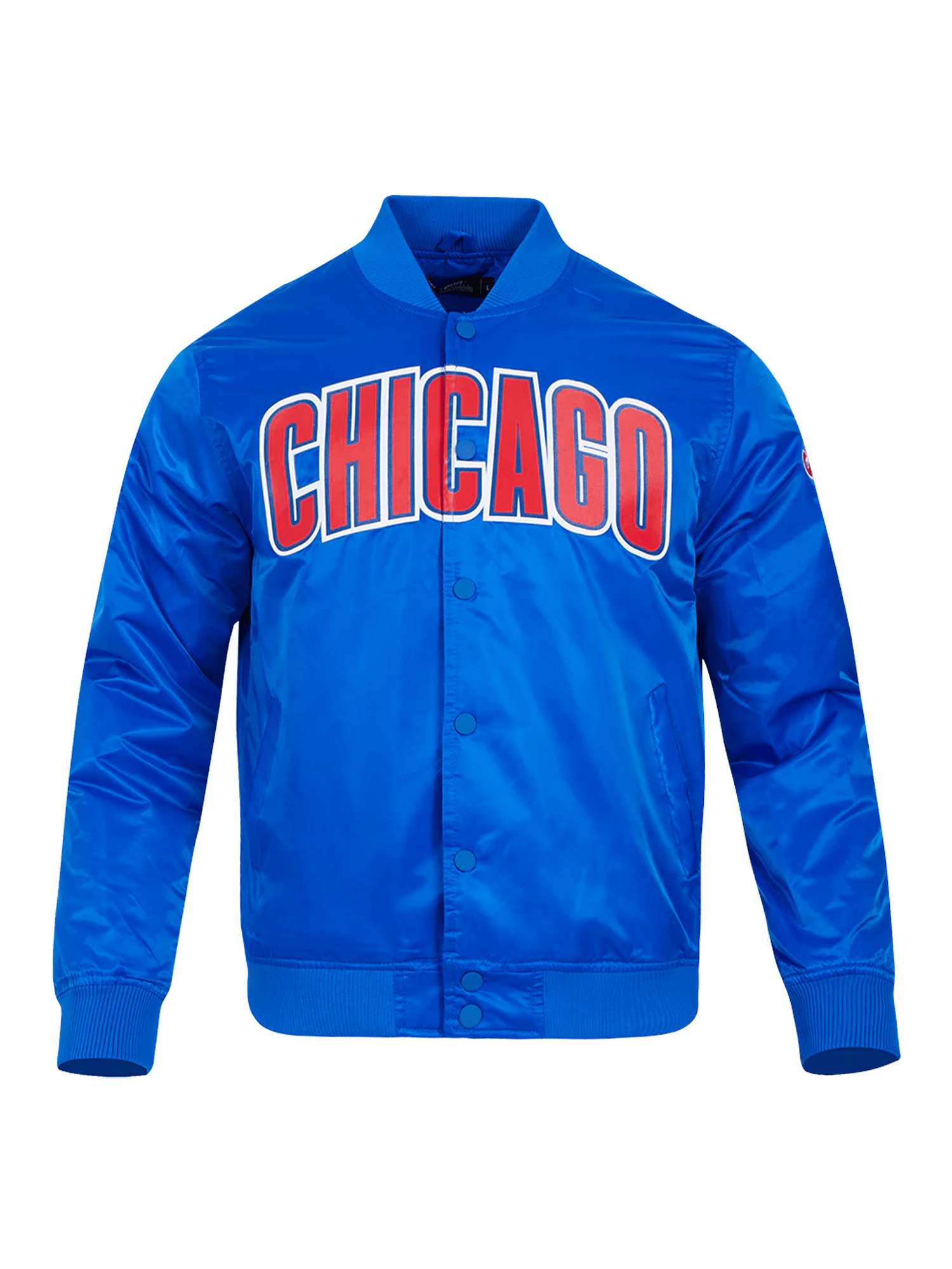 Pro Standard Jackets Chicago Cubs Pro Standard MLB Team Classic Satin Button Jacket - Blue