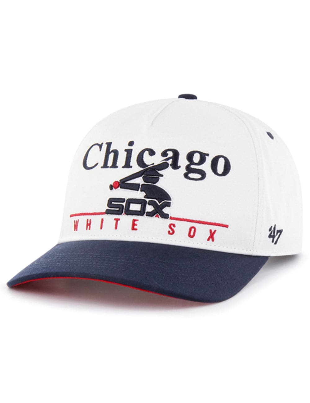 47 Brand Caps Chicago White Sox '47 MLB Cooperstown Hitch Pre-Curved Snapback Hat - White