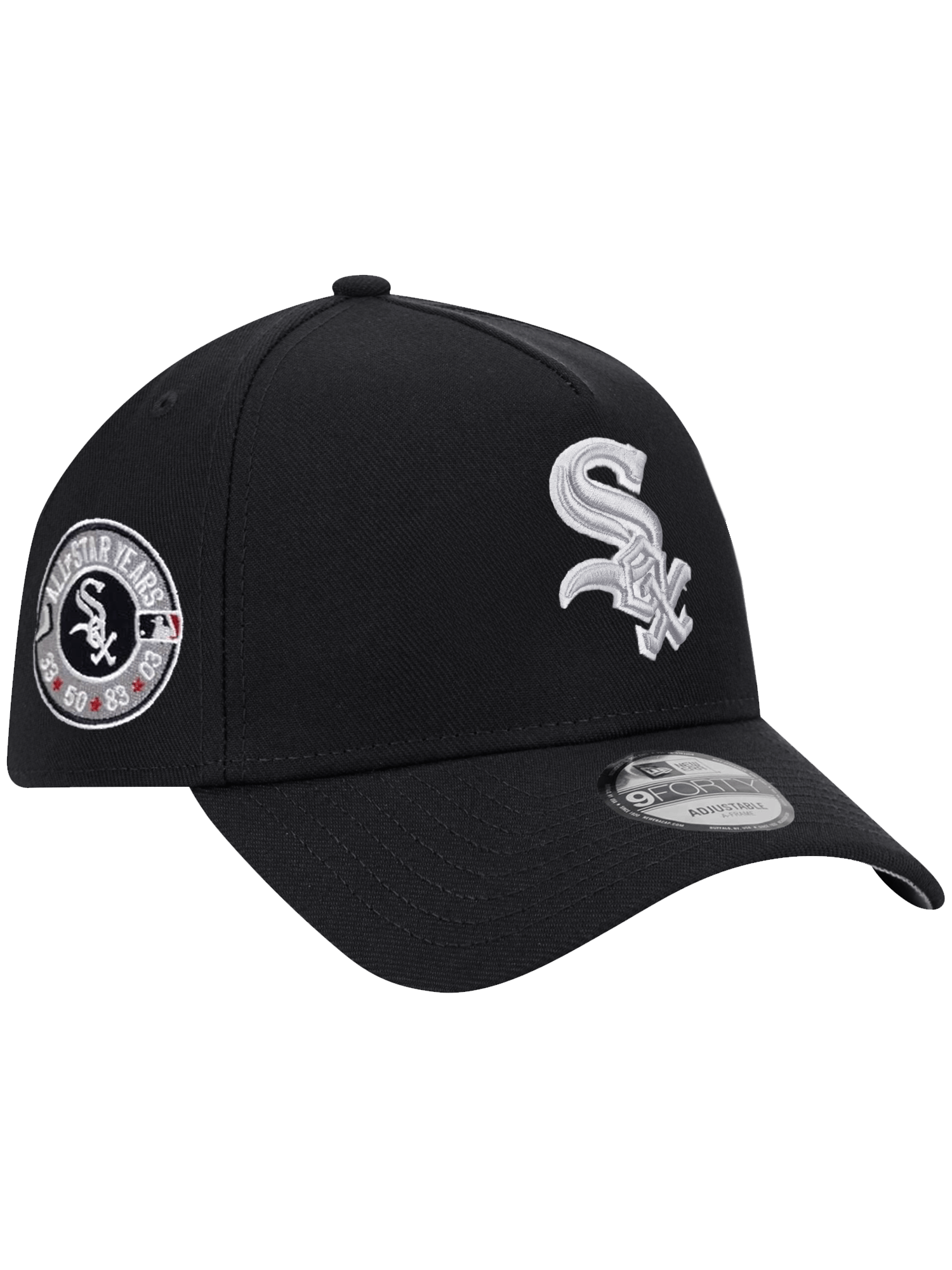 New Era Caps Chicago White Sox New Era MLB AS Outline 9FORTY A-Frame Snapback Hat - Black