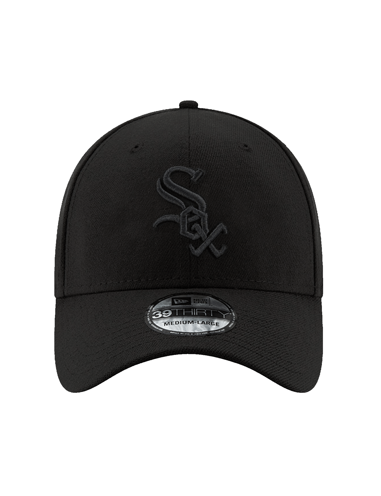 New Era Caps Chicago White Sox New Era MLB Black On Black 39THIRTY Stretch-Fit Hat