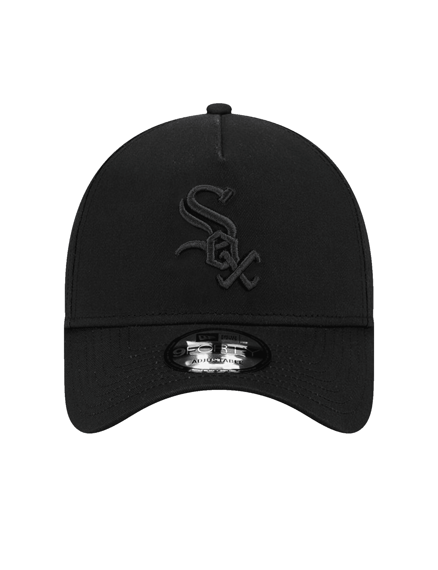 New Era Caps Chicago White Sox New Era MLB Black on Black 9FORTY A-Frame Snapback Hat